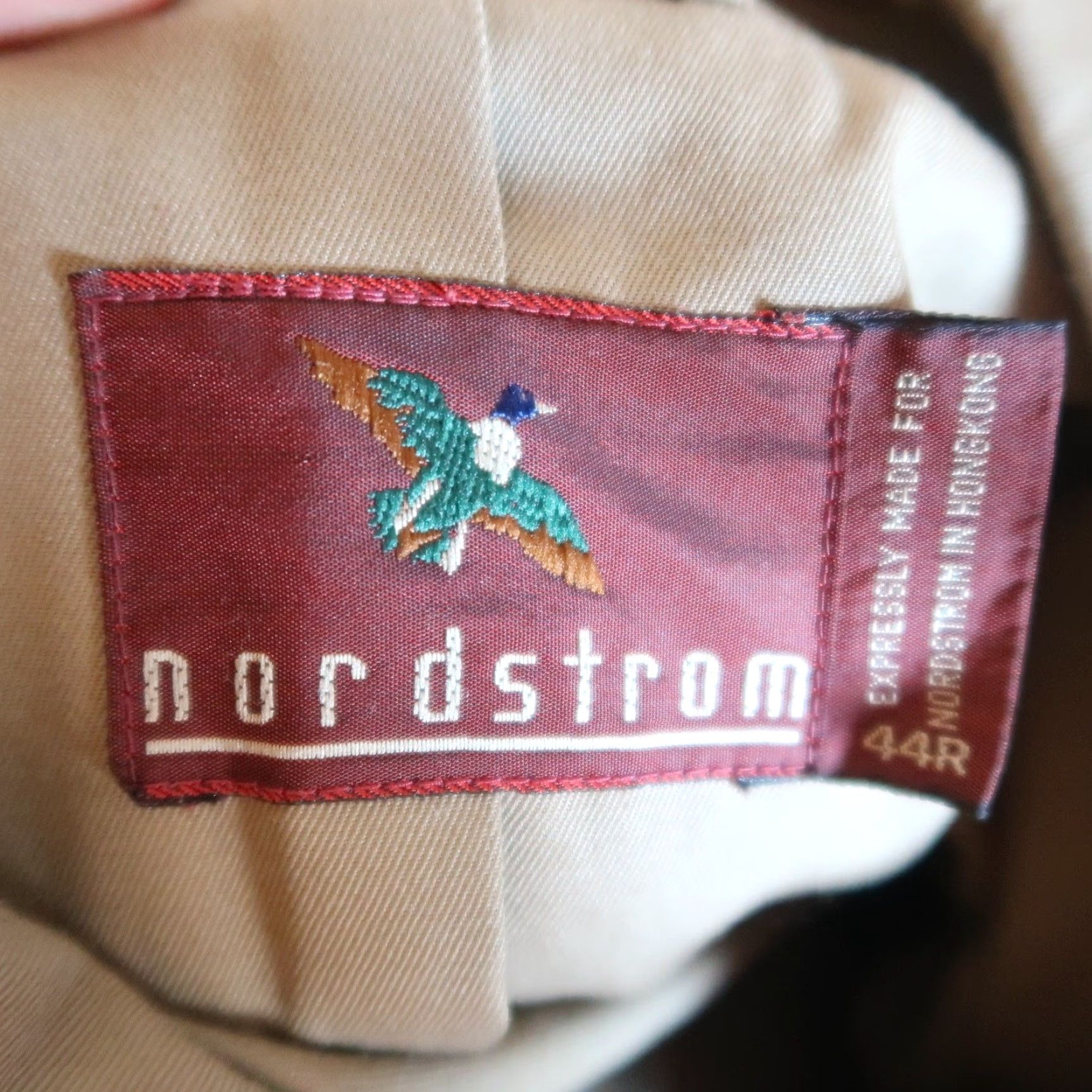 Nordstrom VINTAGE Nordstrom Trench Coat Mens 44R Khaki Tan Mid-Length Coat 90s Pattern Solid Button/ Belt Closure Fall Winter Spring Workwear Casual Business Size US S / EU 44-46 / 1 - 5 Thumbnail