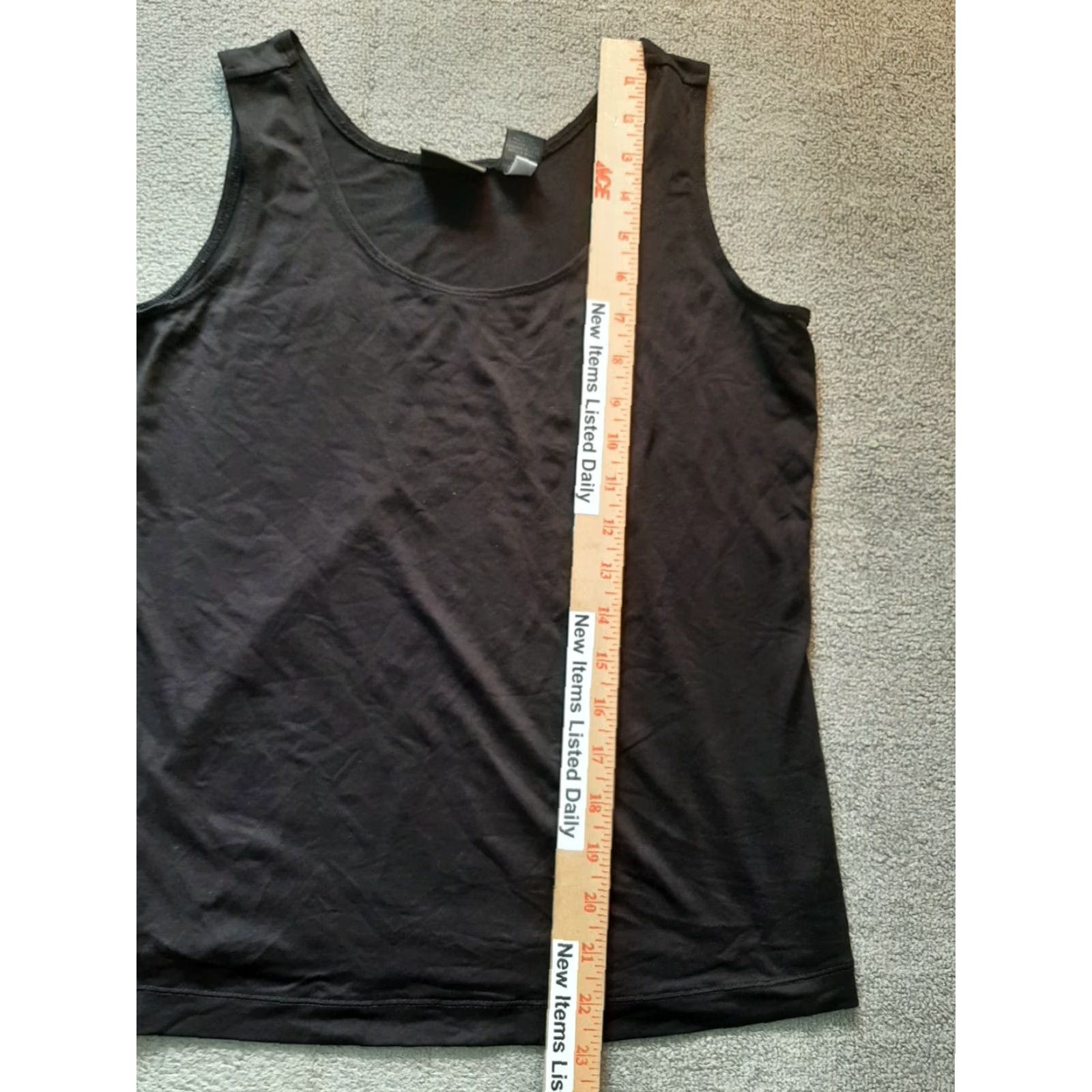 Vintage CHICO'S Tank Top Womens Size 0 Black Nylon Spandex Shirt Shirt Size XS / US 0-2 / IT 36-38 - 2 Thumbnail