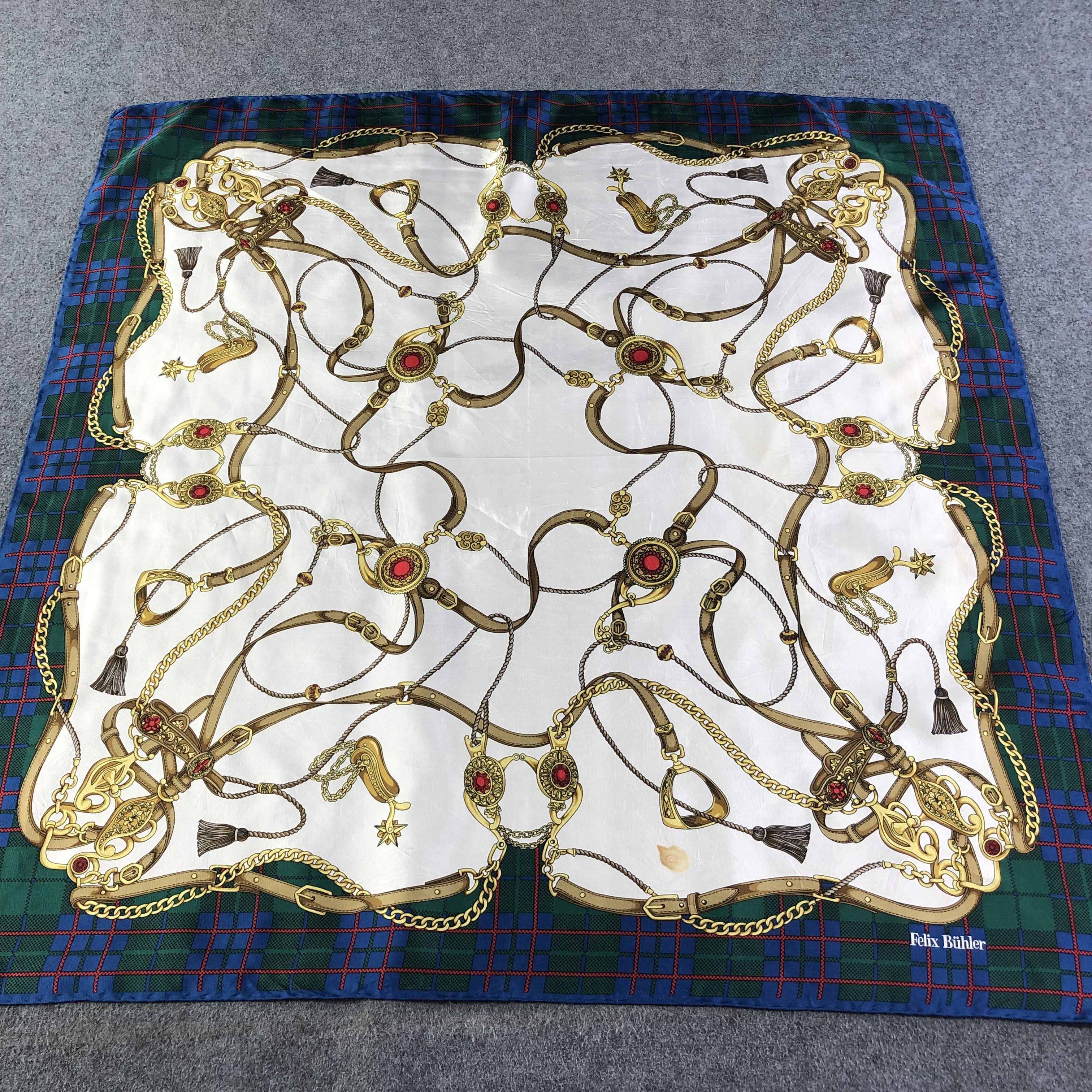 Japanese Brand Vintage Felix Buhler Luxury Hand Rolled Silk Scarf M700 Size ONE SIZE - 1 Thumbnail