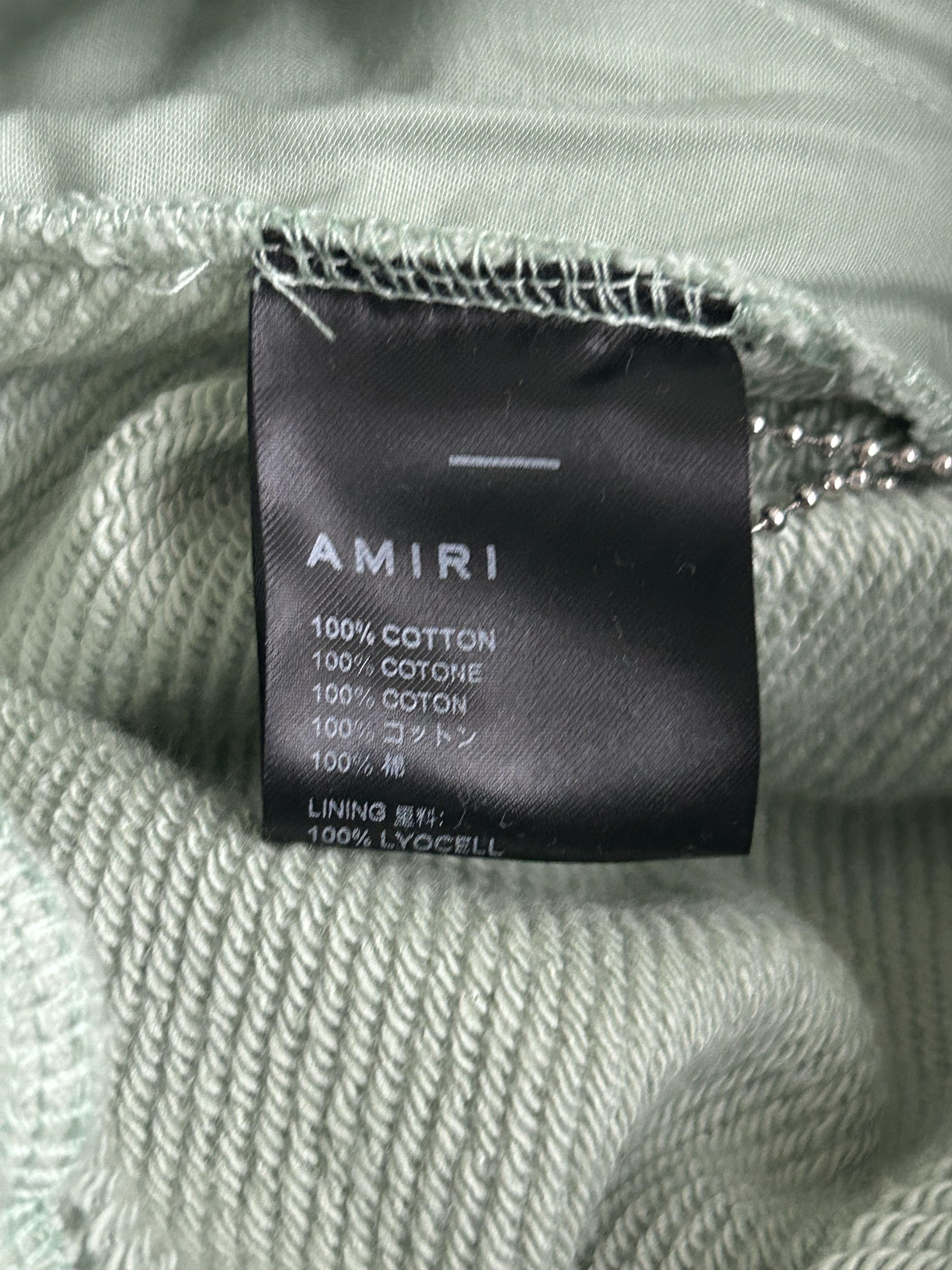 Amiri Amiri Green & White Precious Memories Sweatpants Size US 40 / EU 56 - 4 Thumbnail