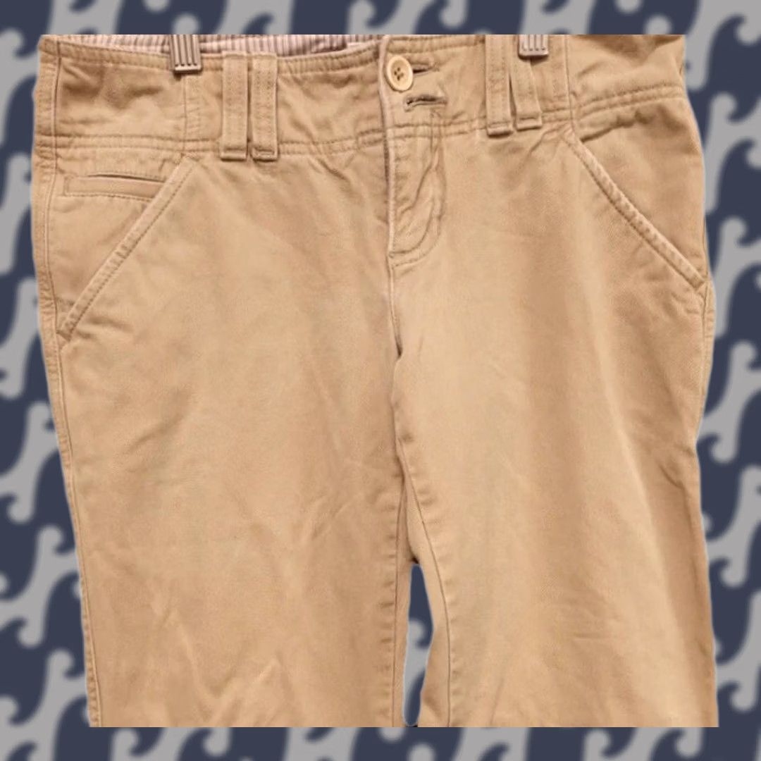 Vintage Abercrombie & Fitch Chino Pants Womens 00R Beige Khaki Straight Casual Cotton Pants Women Size 24" / US 00 / IT 34 - 1 Thumbnail