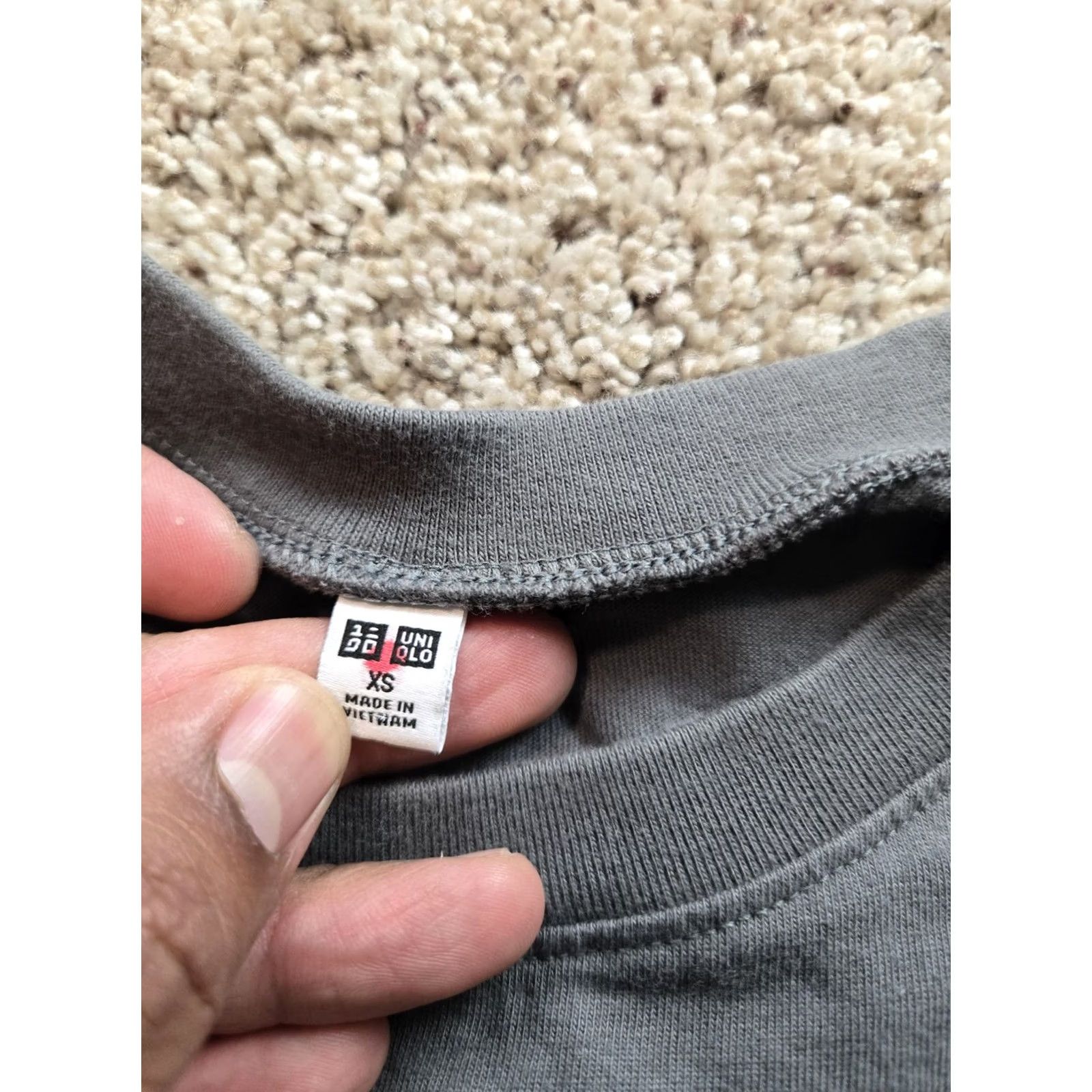 Uniqlo Uniqlo T Shirt Dress Womens XS Gray Half Sleeve Side Slit Cotton Casual Size XS / US 0-2 / IT 36-38 - 3 Thumbnail