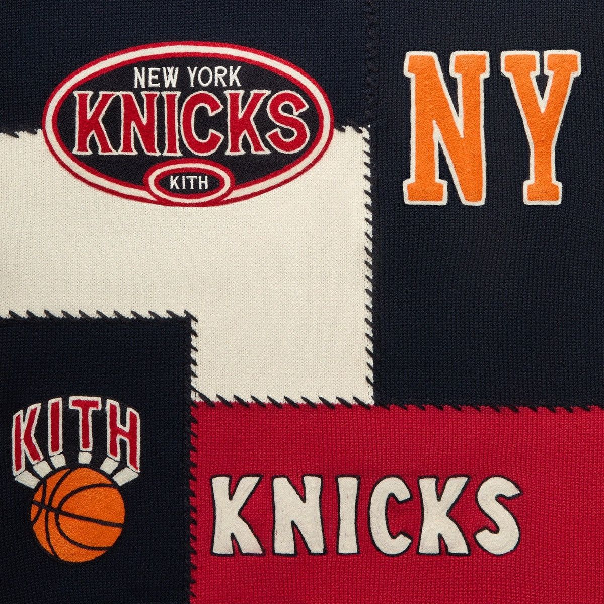 Kith Kith for the New York Knicks Patchwork Crewneck Sweater XL Size US XL / EU 56 / 4 - 5 Thumbnail