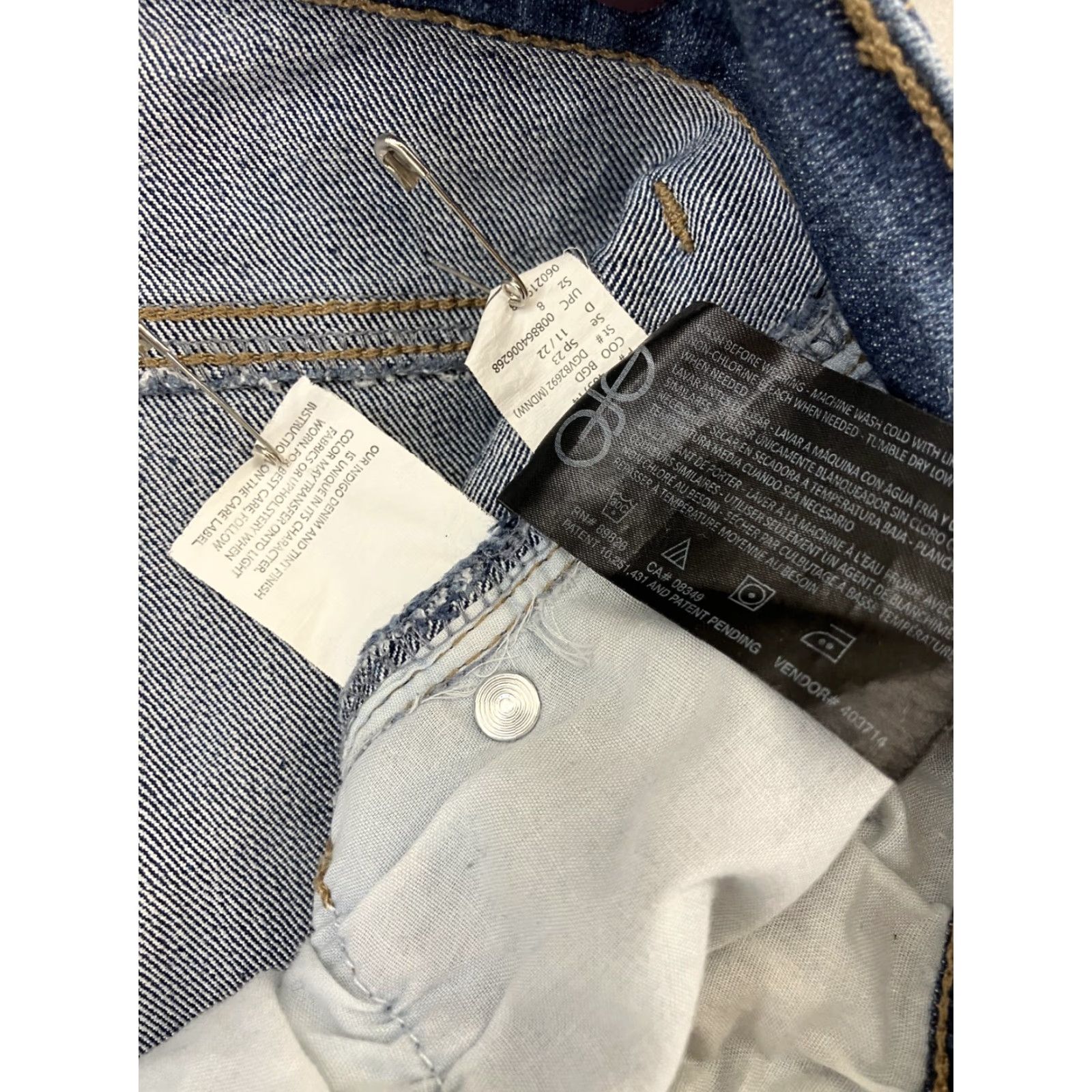 Gloria Vanderbilt Gloria Vanderbilt Amanda Jeans Women 8 Straight Medium Blue Denim 5-Pocket Stretch Regular Rise High Waist Womens Jeans 30 in Inseam Size 30" / US 8 / IT 44 - 5 Thumbnail