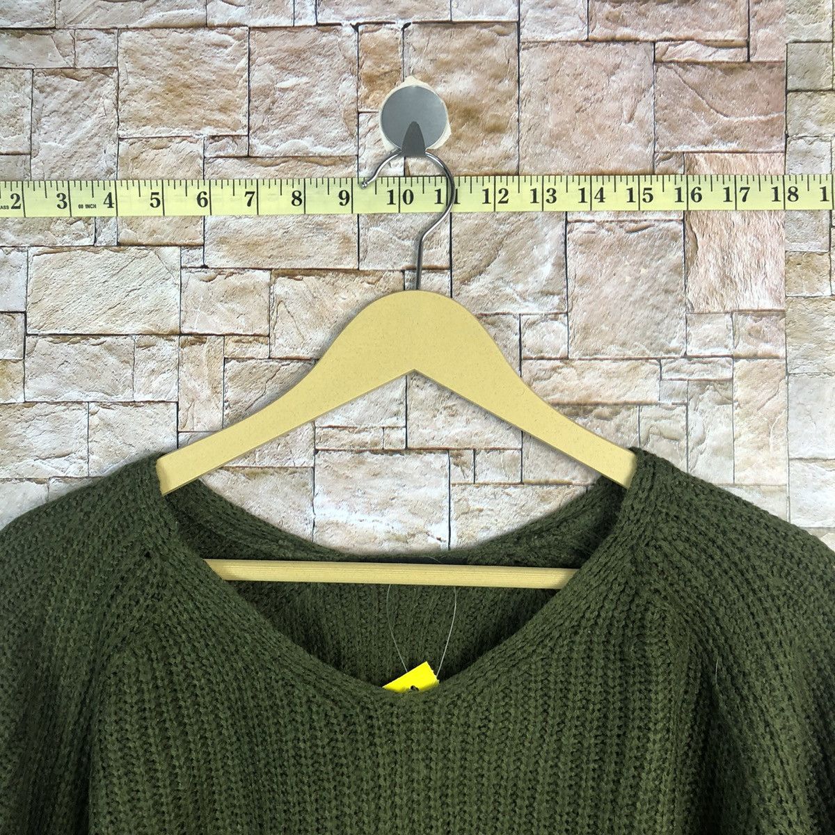 Homespun Knitwear × Japanese Brand × Vintage Spinns Green plain vintage Knitwear #A770 Size US M / EU 48-50 / 2 - 4 Thumbnail