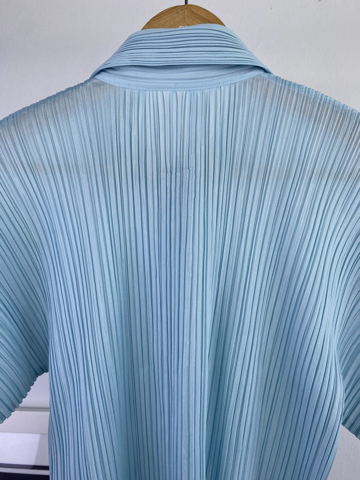 Pleats Please Issey Miyake Issey Miyake Pleats Please Baby Blue Button up Blouson Size US M / EU 48-50 / 2 - 8 Thumbnail