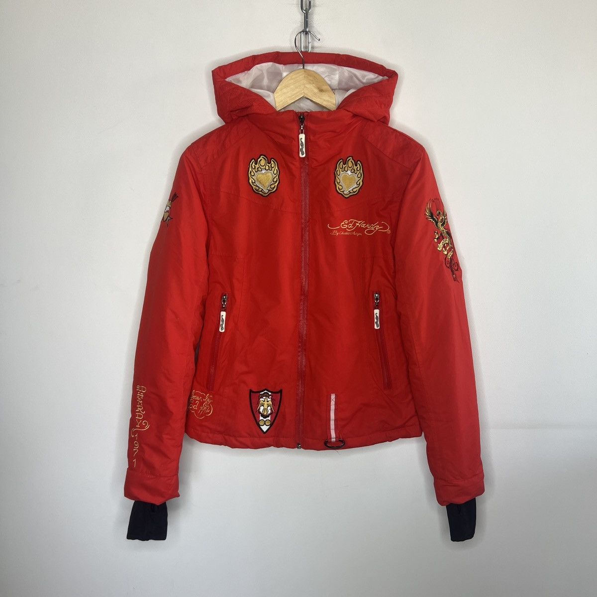 Ed Hardy × Vintage 🥵 Ed Hardy 🥶 Ski Winter Jacket Full Print Size M / US 6-8 / IT 42-44 - 1 Thumbnail
