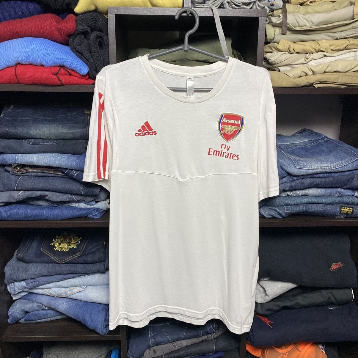 Adidas Mens Adidas FC Arcenal 2019 fly emirates training soccer tee Size US M / EU 48-50 / 2 - 1 Thumbnail