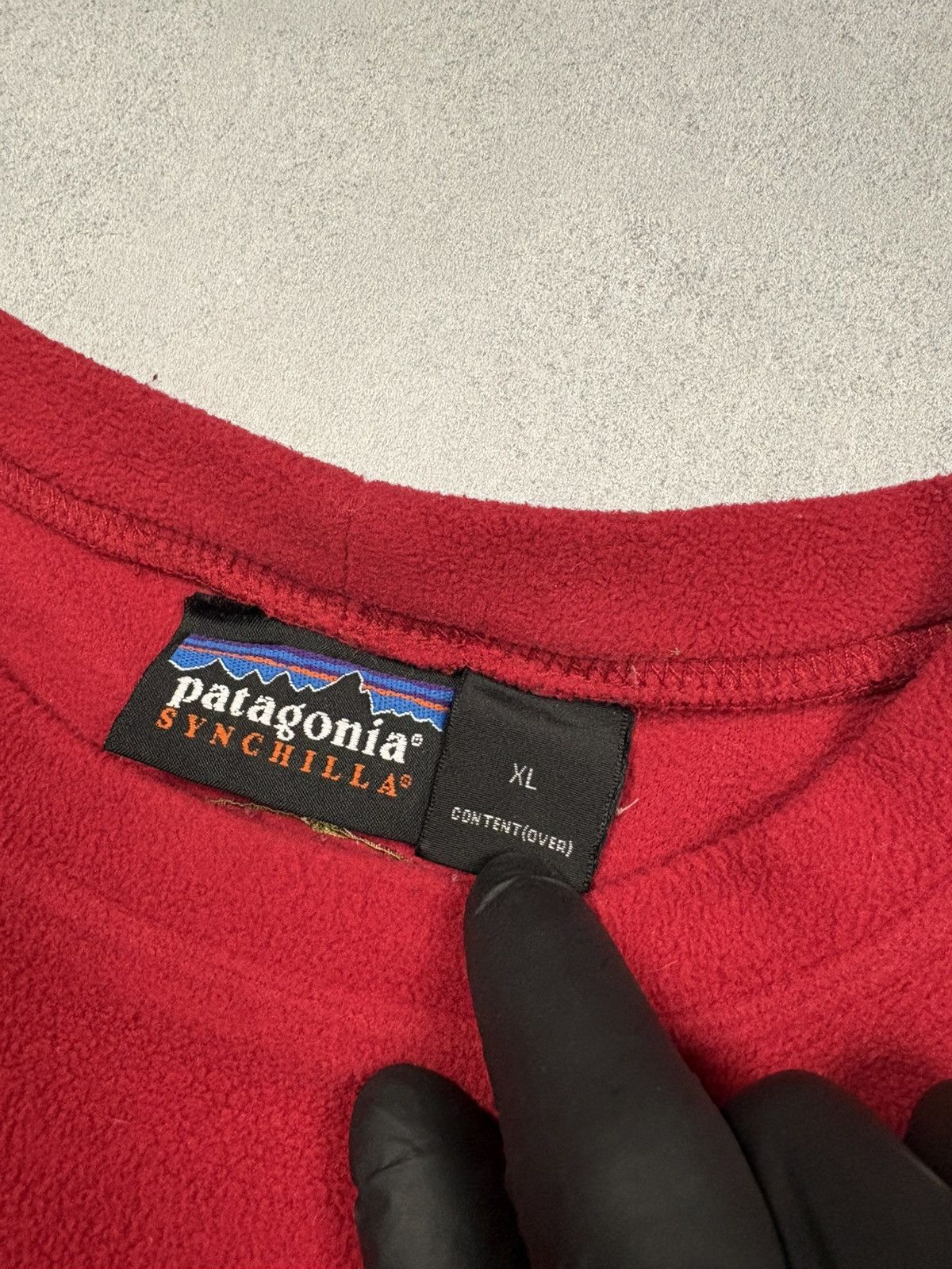 Patagonia Vintage 90s Patagonia Synchilla Fleece Crewneck Red XL USA Size US XL / EU 56 / 4 - 12 Thumbnail