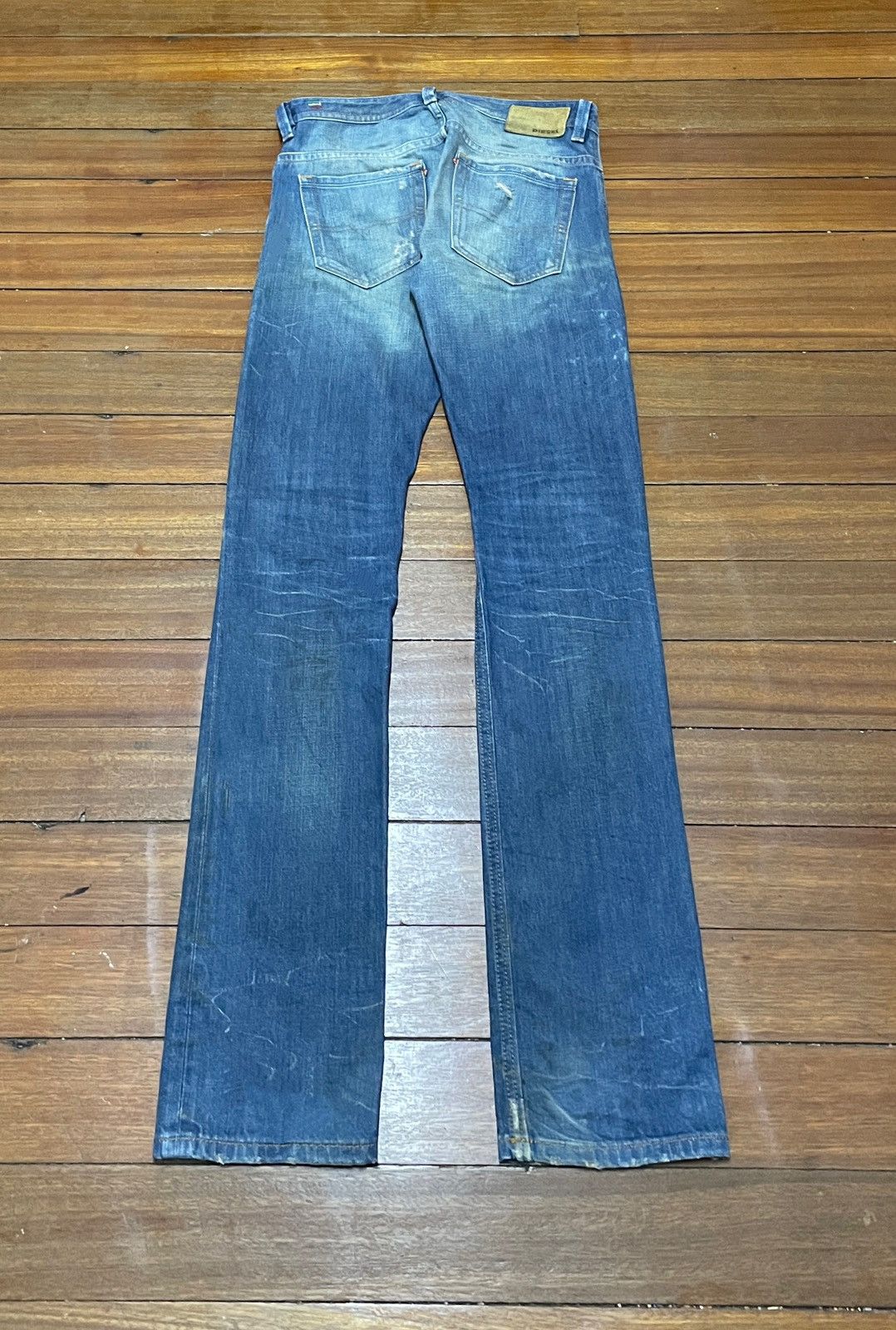 Diesel × Vintage Very Rare Design Vintage Brand Diesel Distressed Jeans 1990s Size US 29 - 2 Thumbnail