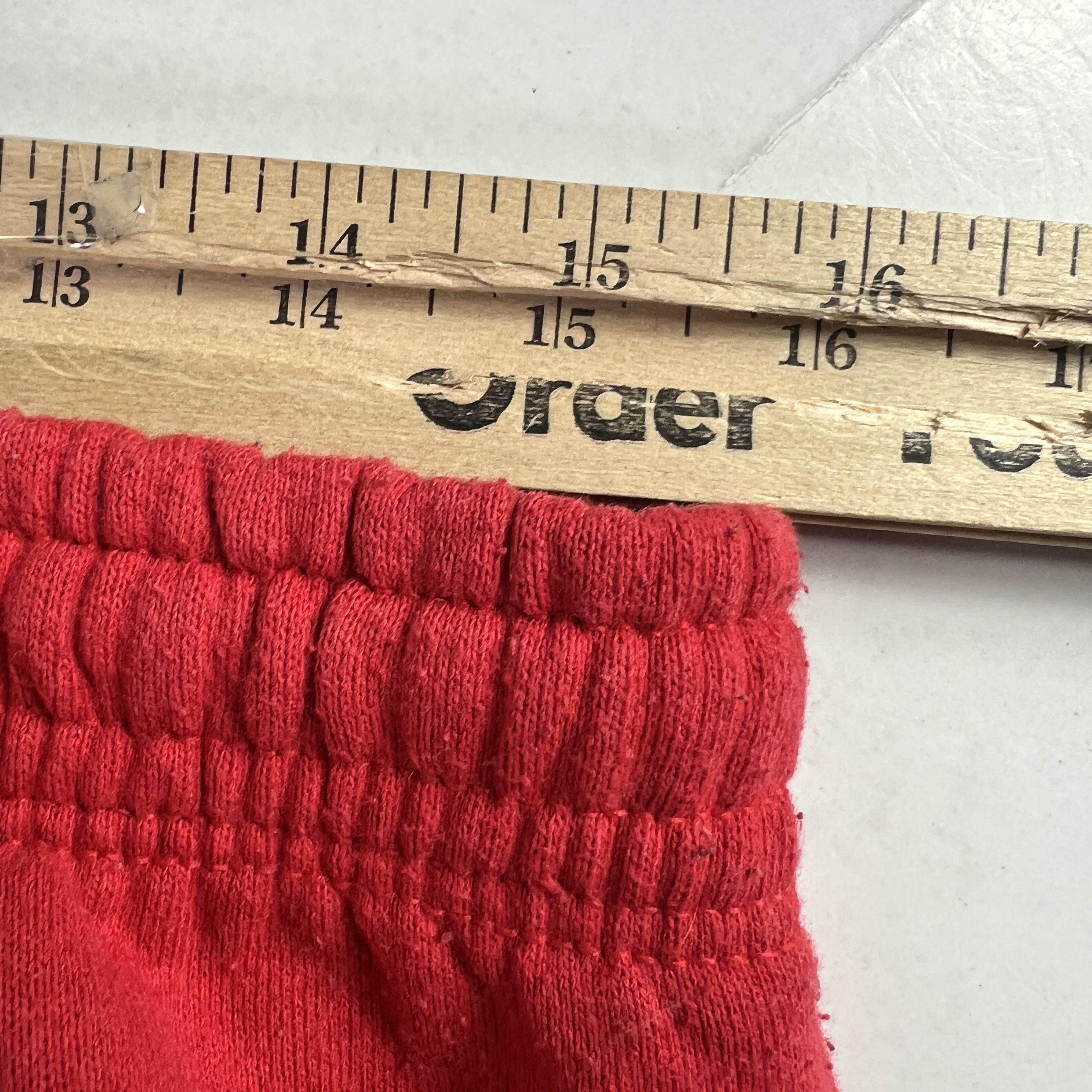 Fruit Of The Loom VTG 90s NBA Chicago Blulls Sweatpants Red Faded Logo Joggers Size US 31 - 21 Thumbnail