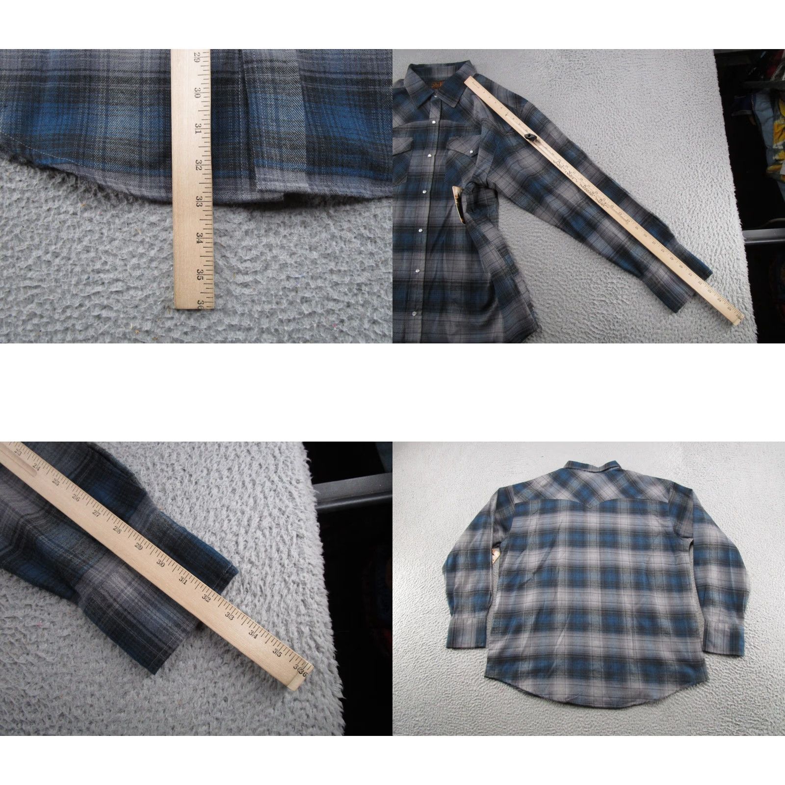 Vintage VINTAGE Canyon River Blues Western Shirt Mens XL Plaid Long Sleeve Pearl Snap Rodeo NEW Size US XL / EU 56 / 4 - 8 Thumbnail