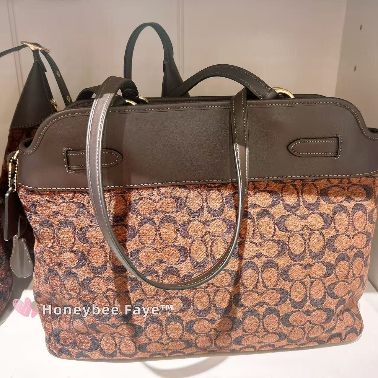 Coach Nwt Coach Easton Tote Bag In Signature Chenille CCZ08 Size ONE SIZE - 4 Thumbnail