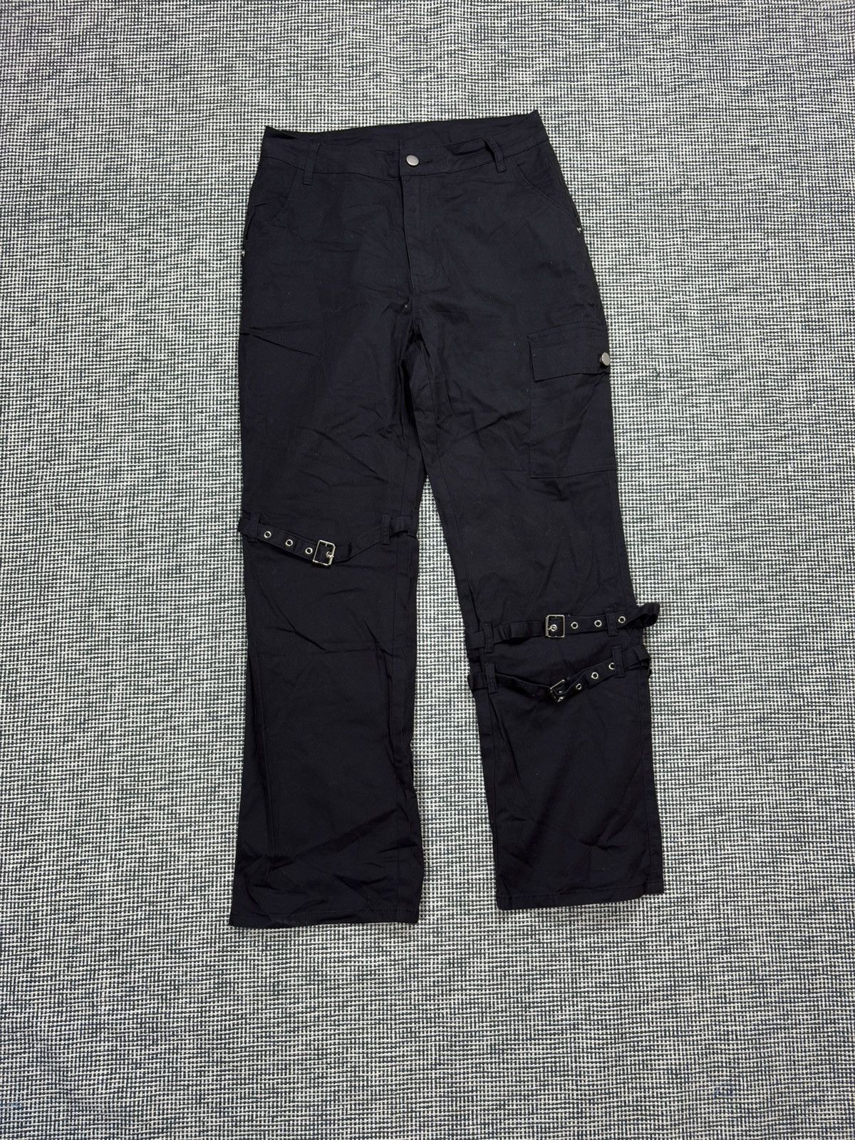 Bondage loose fit nylon trousers vintage japan style opium