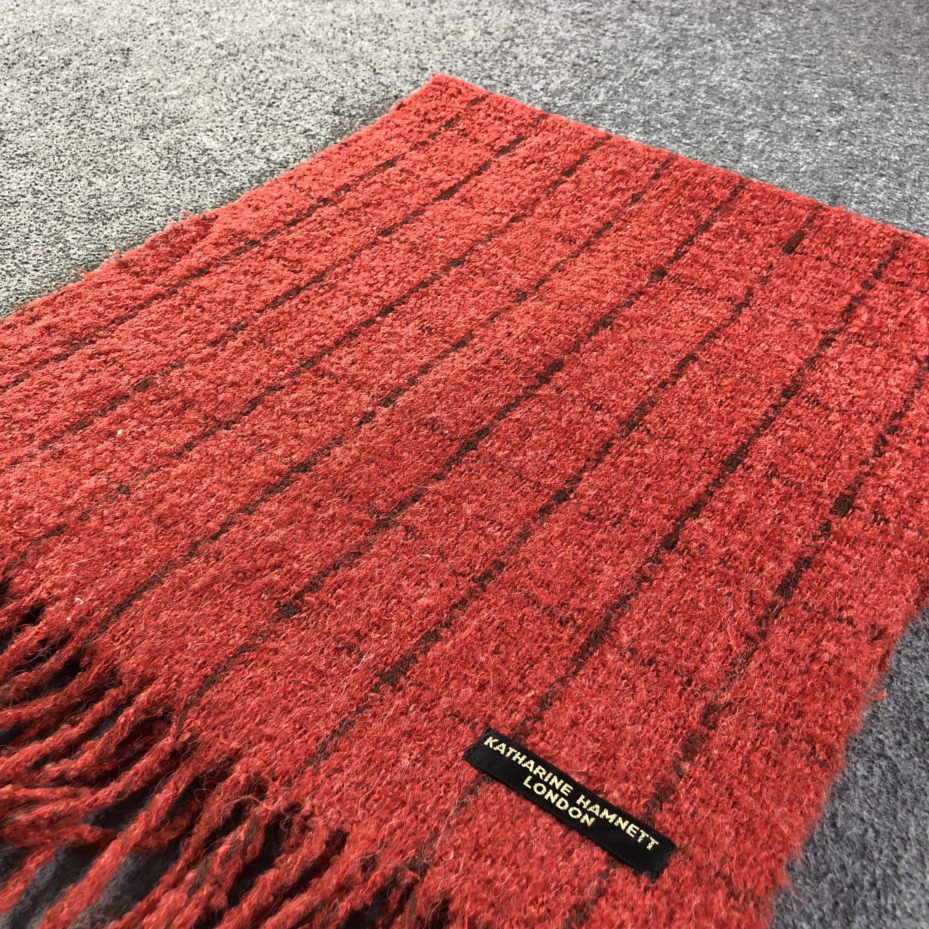 Katharine Hamnett London Wool Scarf Muffler V1309