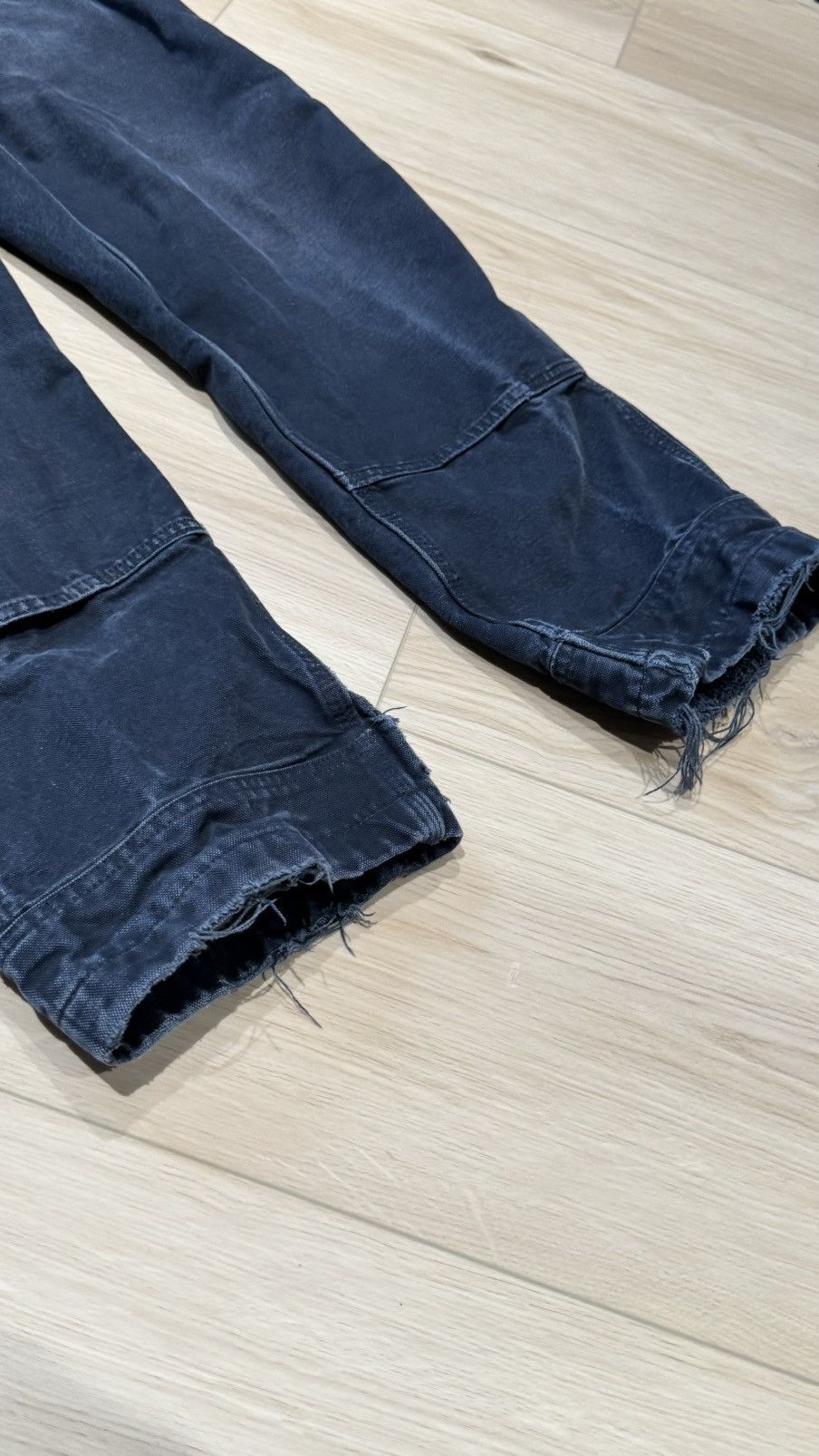 Carhartt Carharrt double knee carpenter overalls pants distressed Size US 32 / EU 48 - 8 Thumbnail