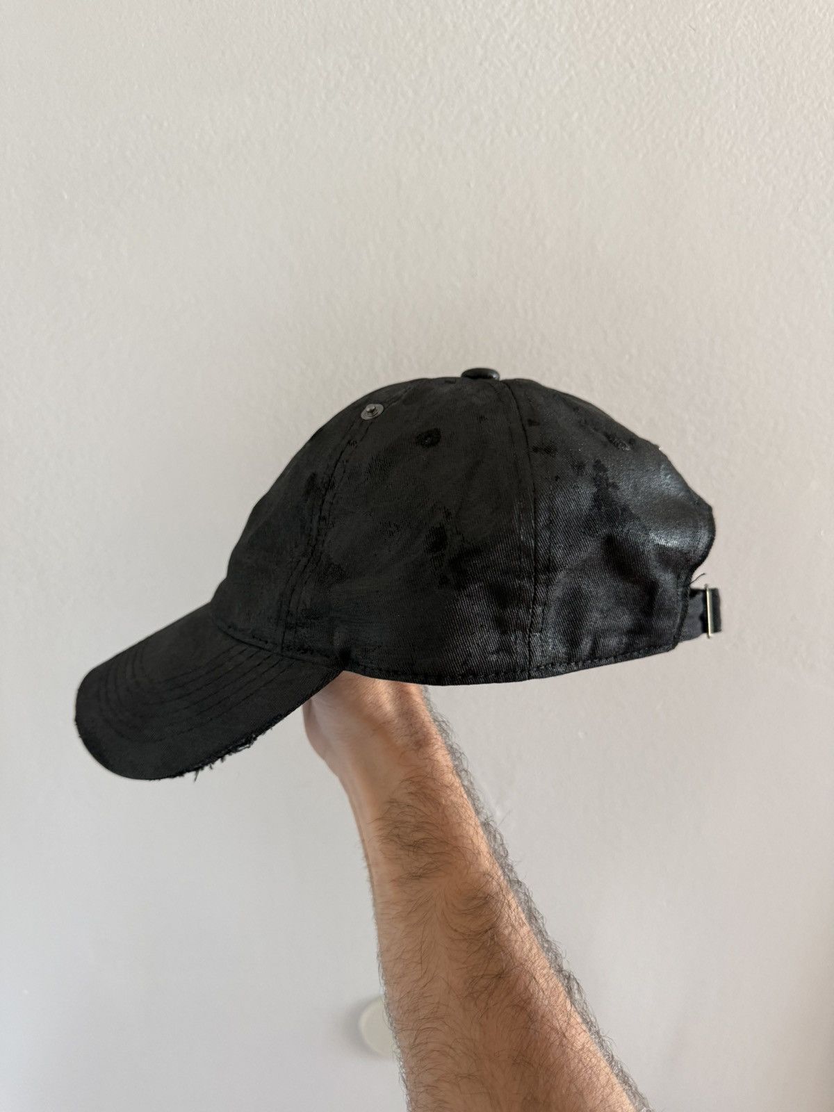 P.L.N. P.L.N. Oilskin Waxed Coated Cotton Distressed Cap/Hat Size ONE SIZE - 16 Thumbnail