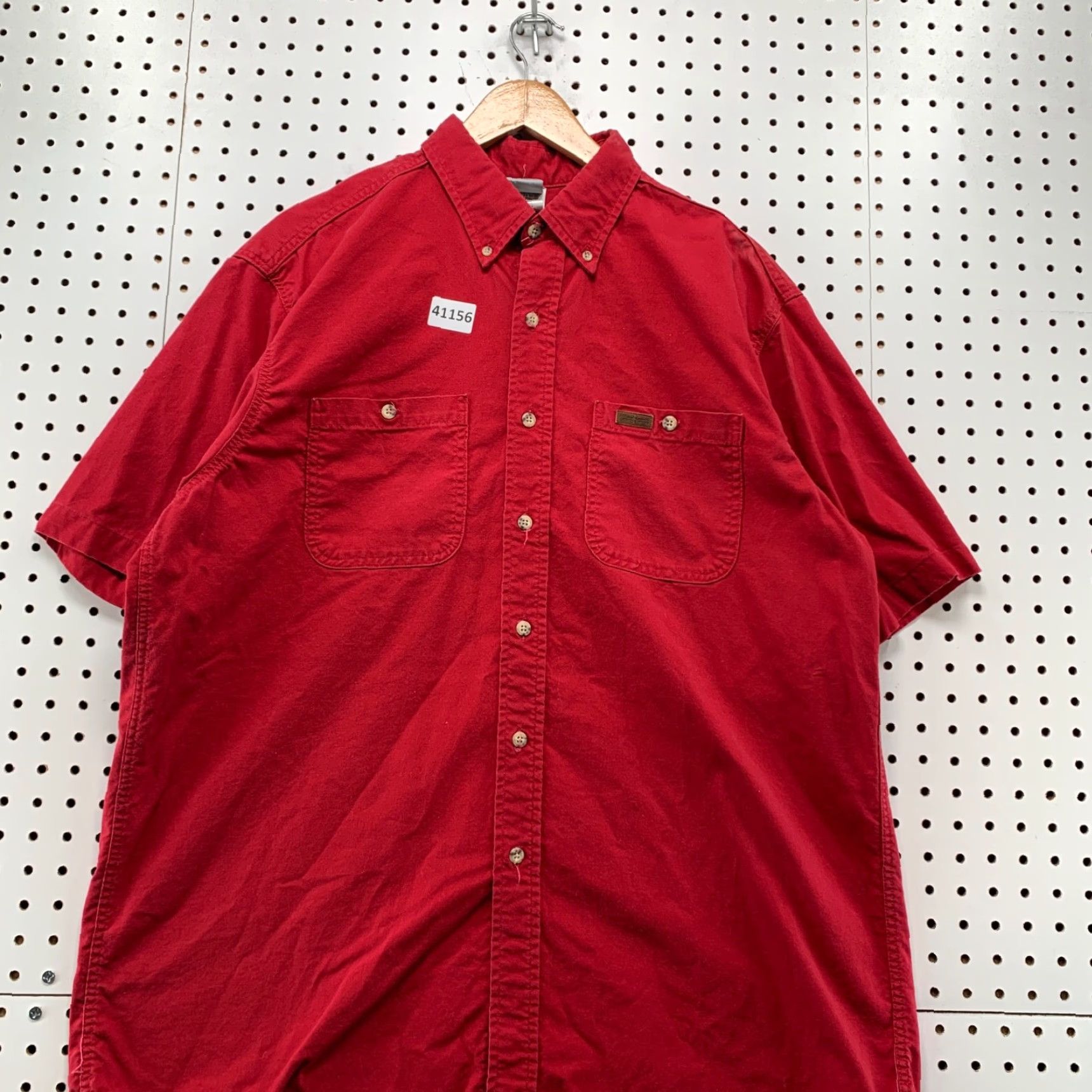 Carhartt VINTAGE Carhartt Button-Up Shirt Mens L Red Canvas Workwear Made USA Size US L / EU 52-54 / 3 - 4 Thumbnail