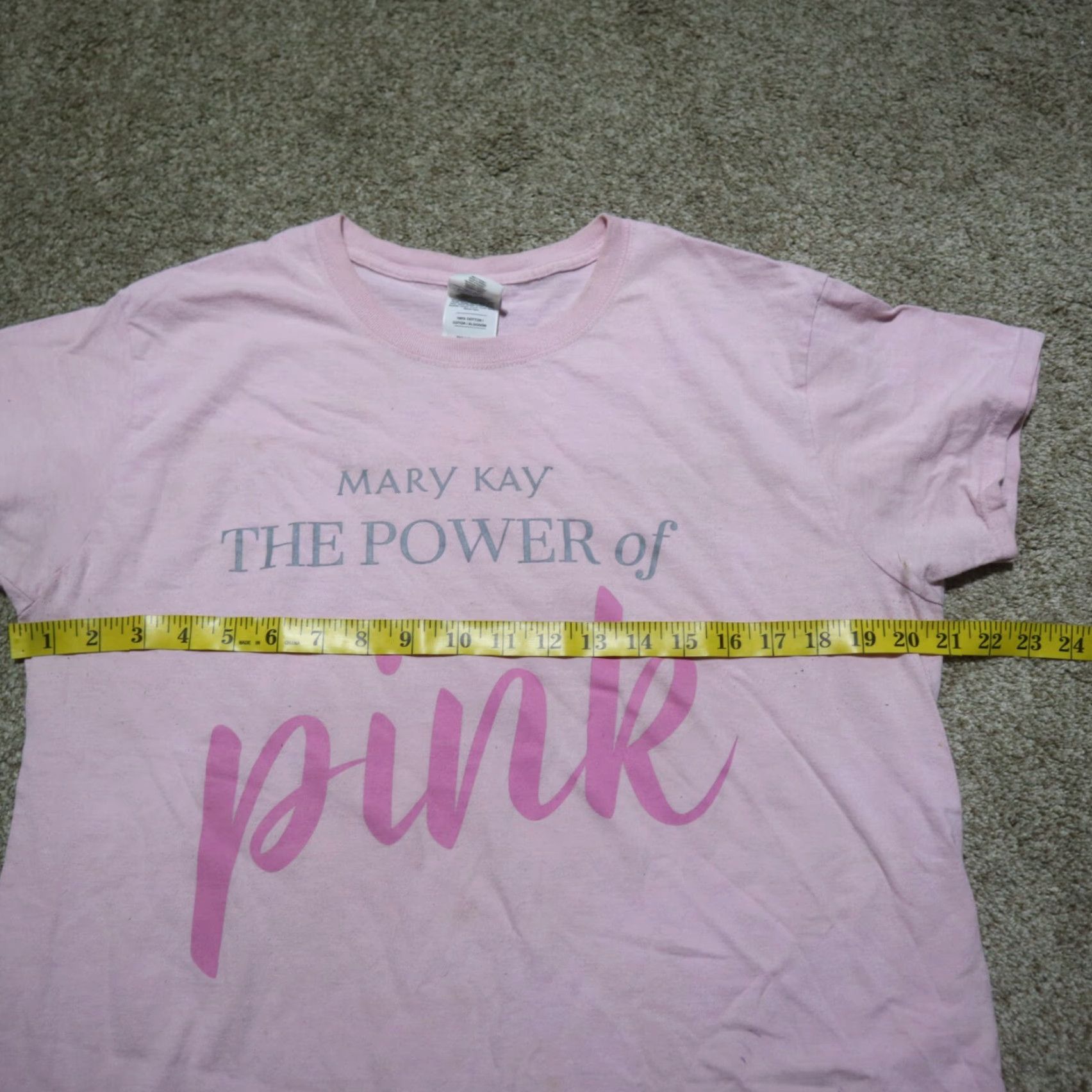 Vintage Mary Kay Pink Tee T-Shirt Short Sleeve Adult Women's Large L Shirt Pink 100% Cotton Graphic Tee Women Size L / US 10 / IT 46 - 4 Thumbnail