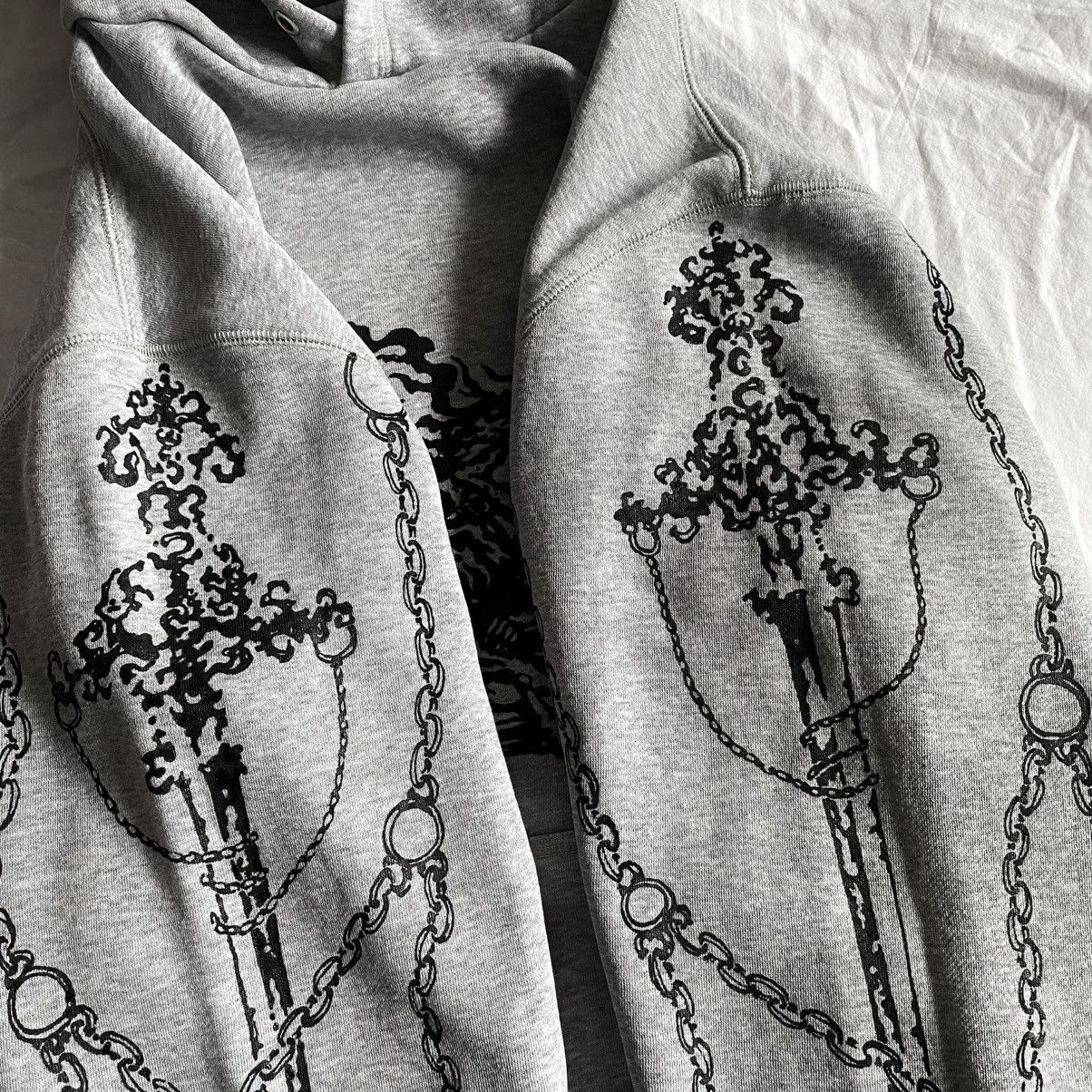 Nike Nike Gothic Knight Cybersigilism Custom Hoodie LGB ERD Y2K Size US L / EU 52-54 / 3 - 4 Thumbnail