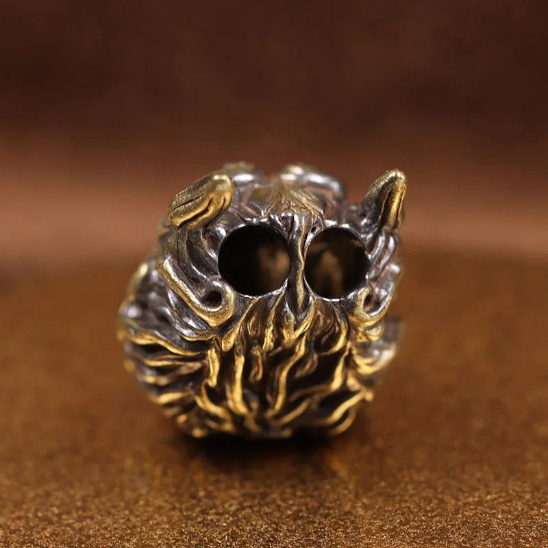 Handmade 3Pcs Mahakala Knife Beads Paracord Bead Zipper Umbrella Rope Size ONE SIZE - 3 Thumbnail