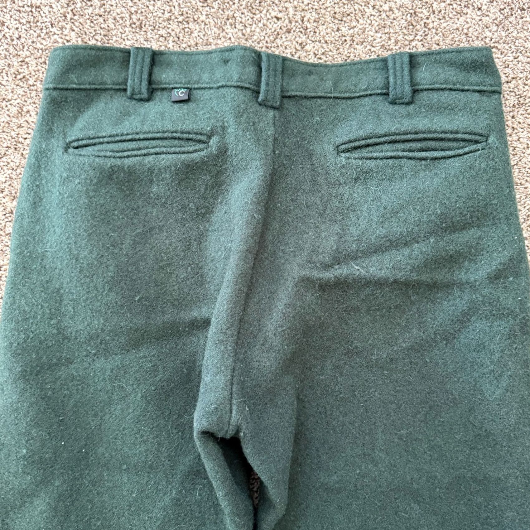 Vintage Codet Heavy Green Wool Blend Outdoor Pants - Mens Size 33 Size US 33 - 7 Thumbnail