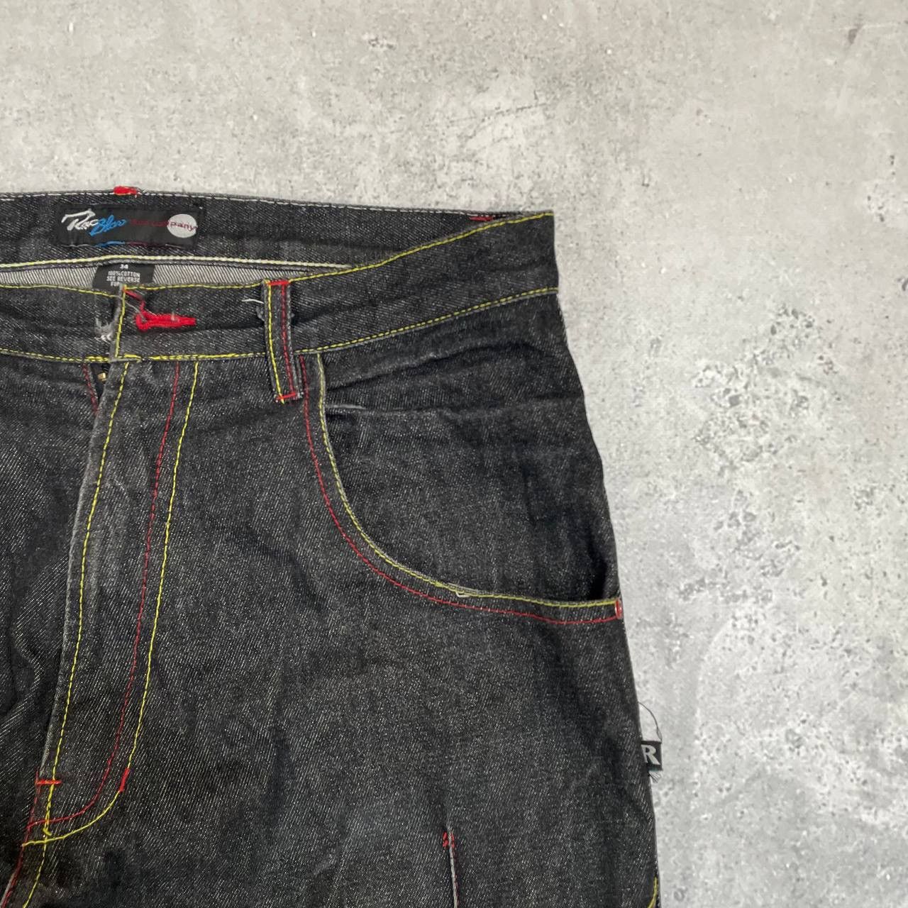 Japanese Brand × Vintage Vintage 2000s Raw Blue Rap Hip Hop Jeans Gray Size 34 Size US 34 / EU 50 - 5 Thumbnail