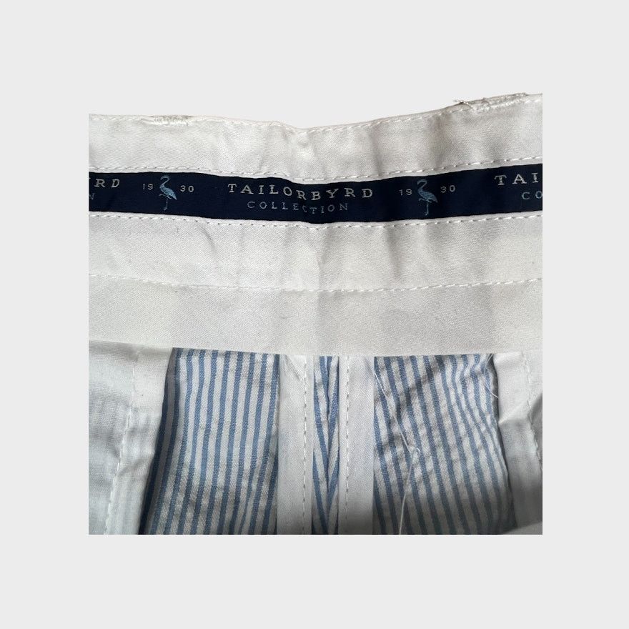 Tailorbyrd Tailorbyrd Collection Striped Seersucker Shorts | Size 36 Size US 36 / EU 52 - 5 Thumbnail
