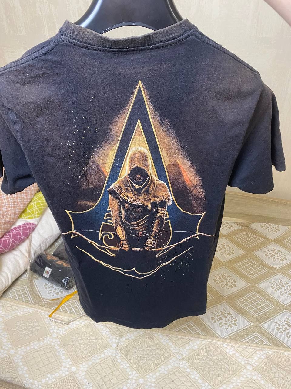 Playstation 🔥 Assassins Creed Origins Bayek Game T Shirt Halo Warcraft Size US S / EU 44-46 / 1 - 5 Thumbnail