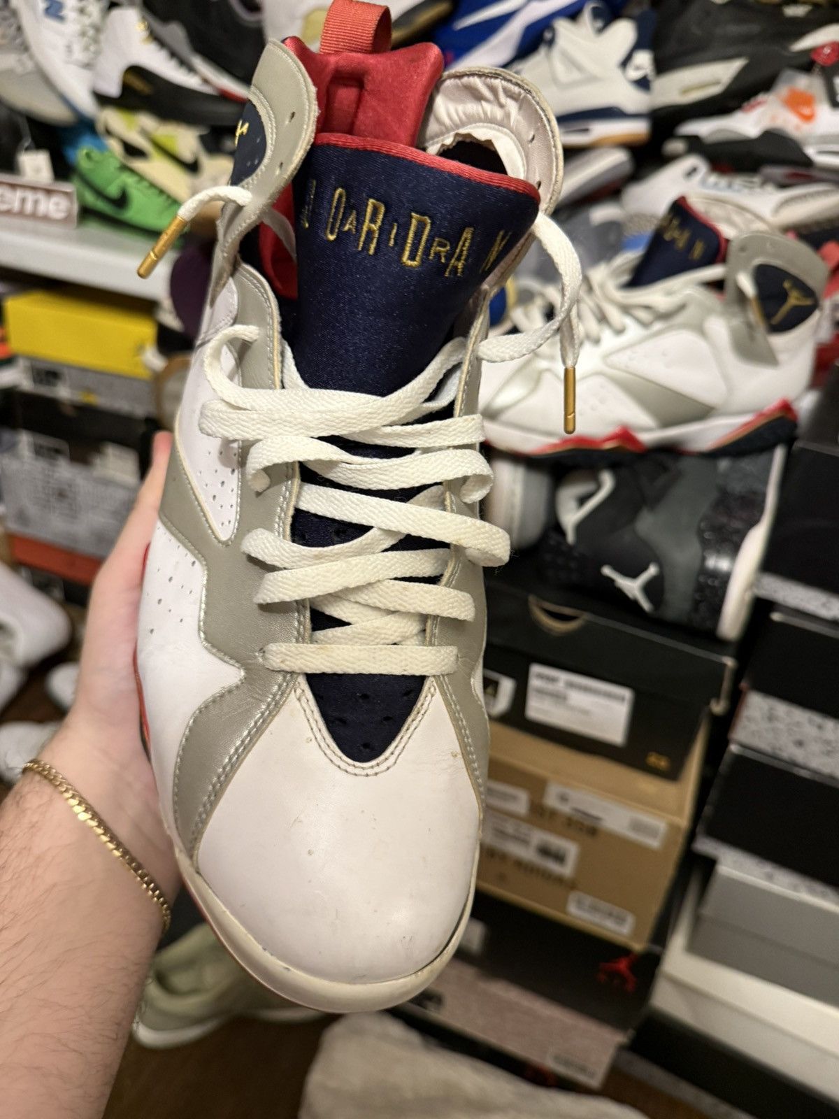 Jordan Brand Jordan retro 7 olympic cooked sz 12 Size US 12 / EU 45 - 2 Thumbnail