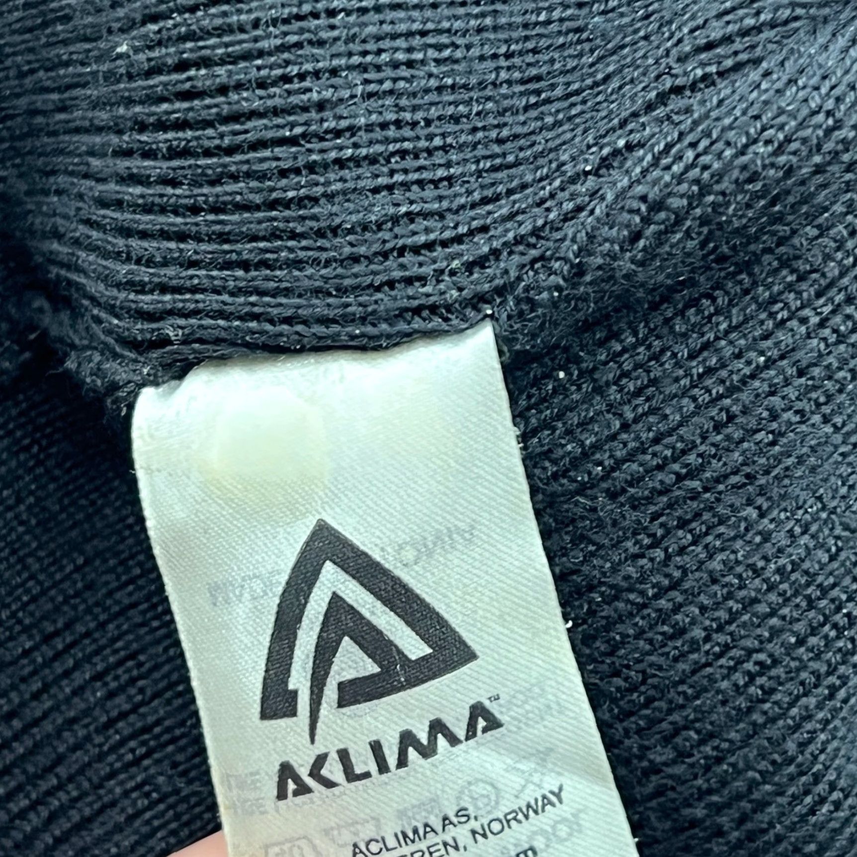 Vintage ACLIMA Beanie Hat One Size 100% Merino Wool Black Thermal Unisex Adults Knit Beanie Lined Shipped from Europe Ladies? Size ONE SIZE - 7 Thumbnail
