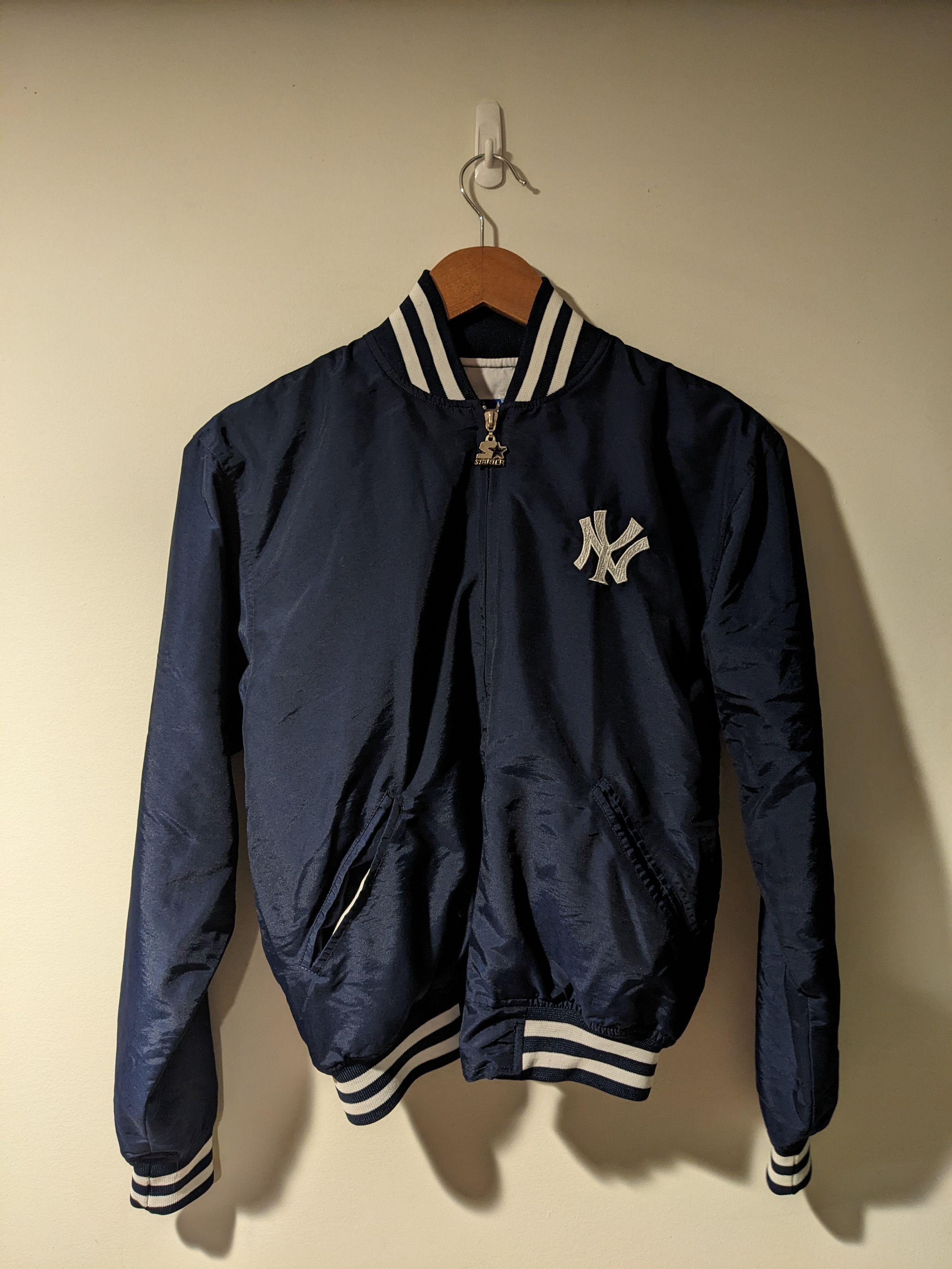 MLB × Starter × Vintage Vintage 90s New York Yankee Starter Youth Large Blue Jacket Size US L / EU 52-54 / 3 - 5 Thumbnail