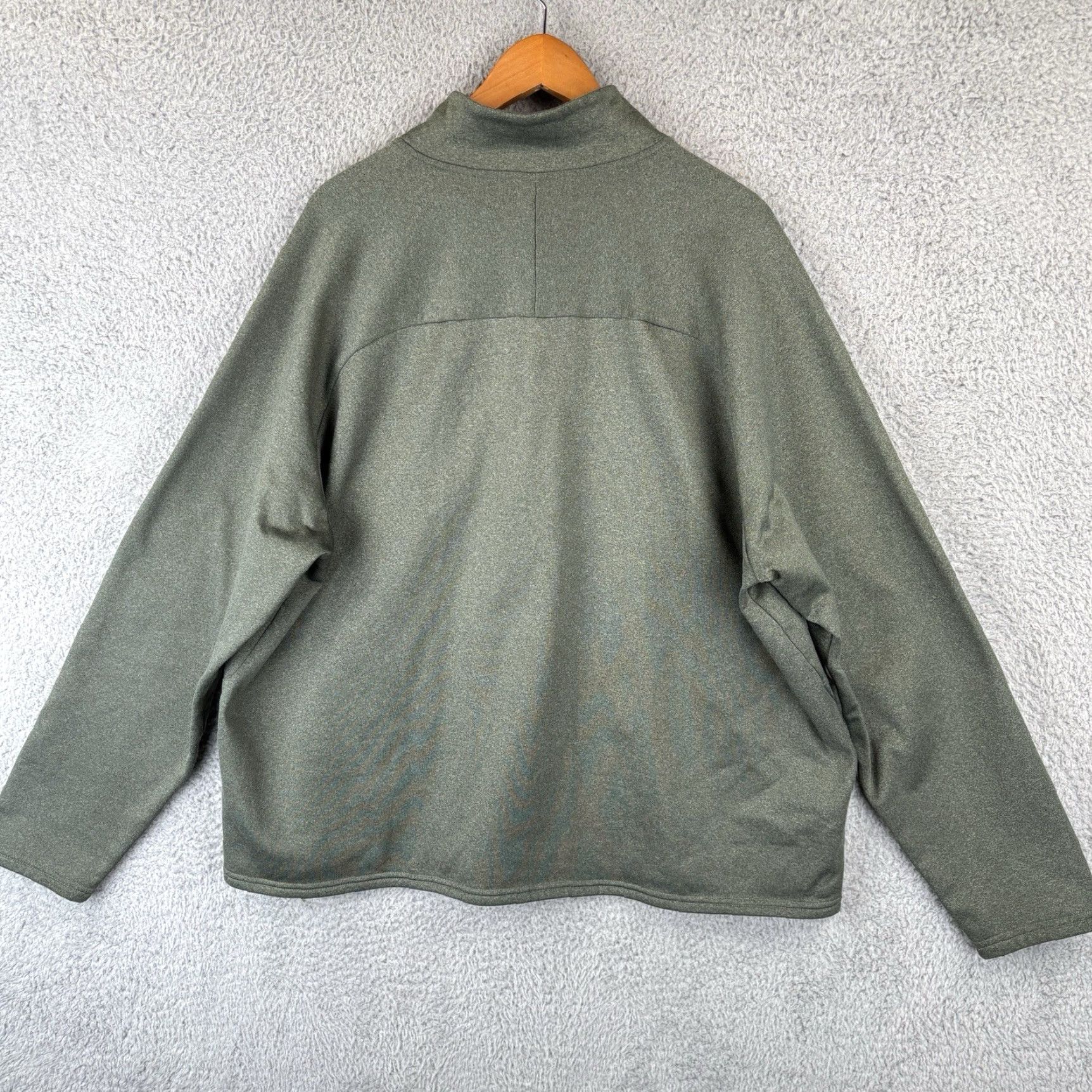 Vintage LL Bean Mountain Tech Fleece 1/2 Zip Jacket Men’s 2XL Olive Green Pullover Active Hiking Camping Size US XXL / EU 58 / 5 - 4 Thumbnail
