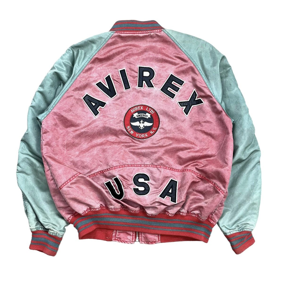 Vintage Avirex USA Big Logo Ma1 Bomber Flight Jacket
