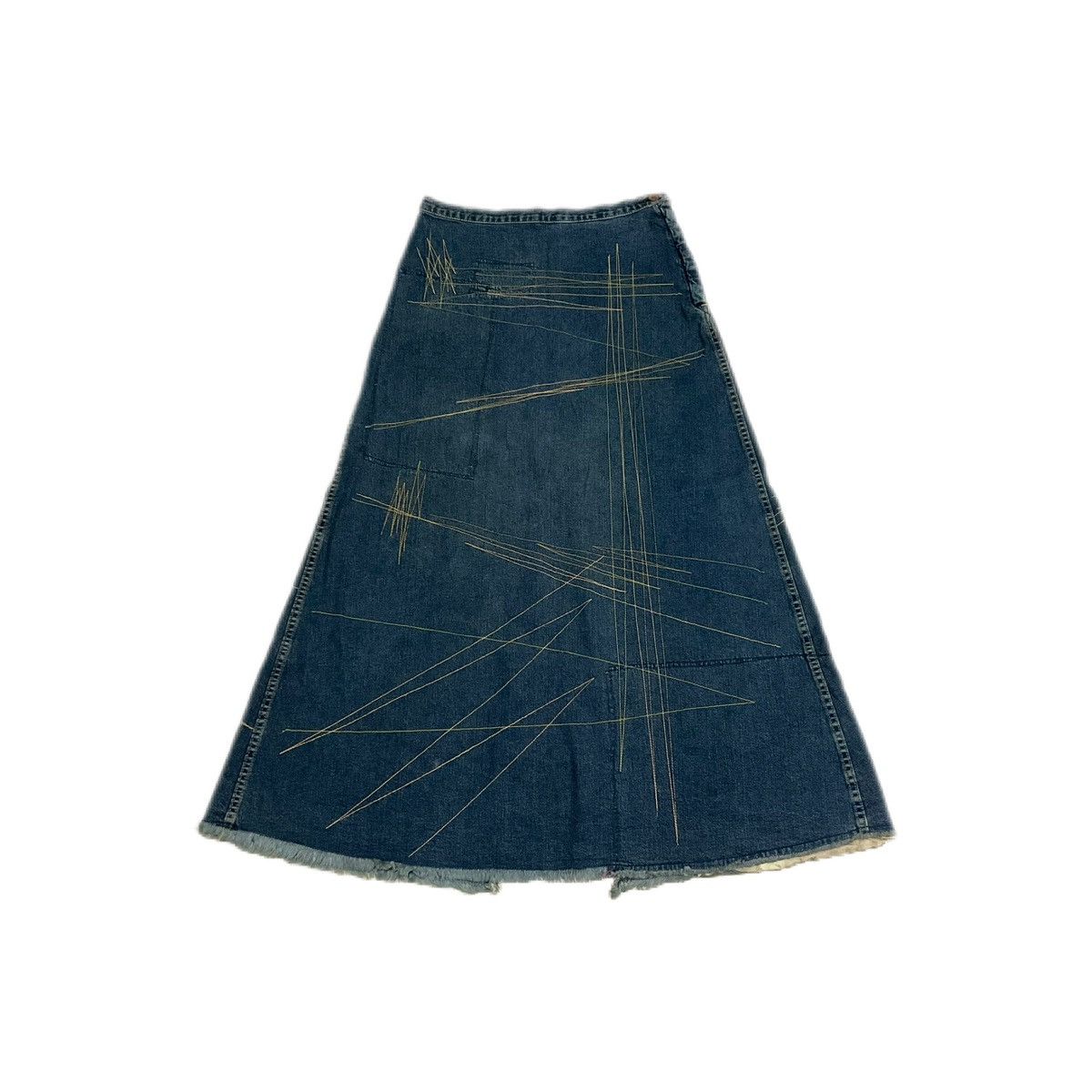 Hysteric Glamour × If Six Was Nine × Japanese Brand 🔥Sick Y2K Hysteric Glamour Denim Skirt Patchwork Size 29" - 1 Thumbnail
