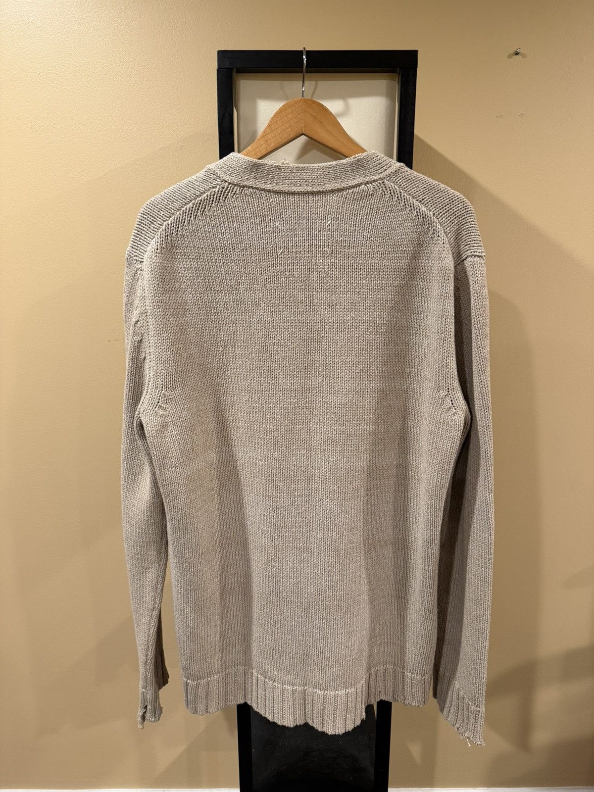 Maison Margiela Maison Margiela SS22 Ditressed Neutrals Cardigan Sweater Size US S / EU 44-46 / 1 - 20 Thumbnail