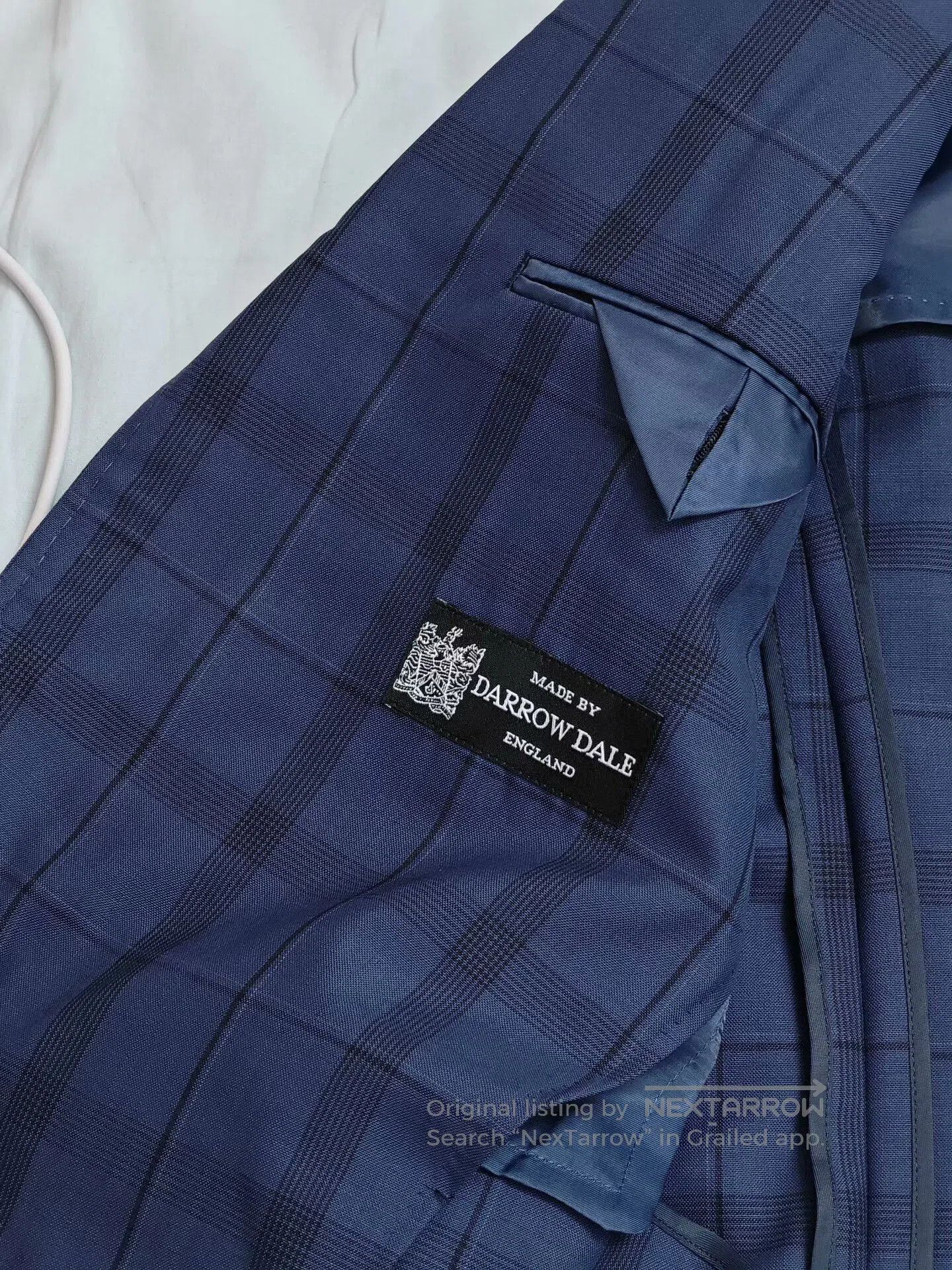 Japanese Brand Custom Wool Blazer with Plaid Pattern. Size US M / EU 48-50 / 2 - 7 Thumbnail