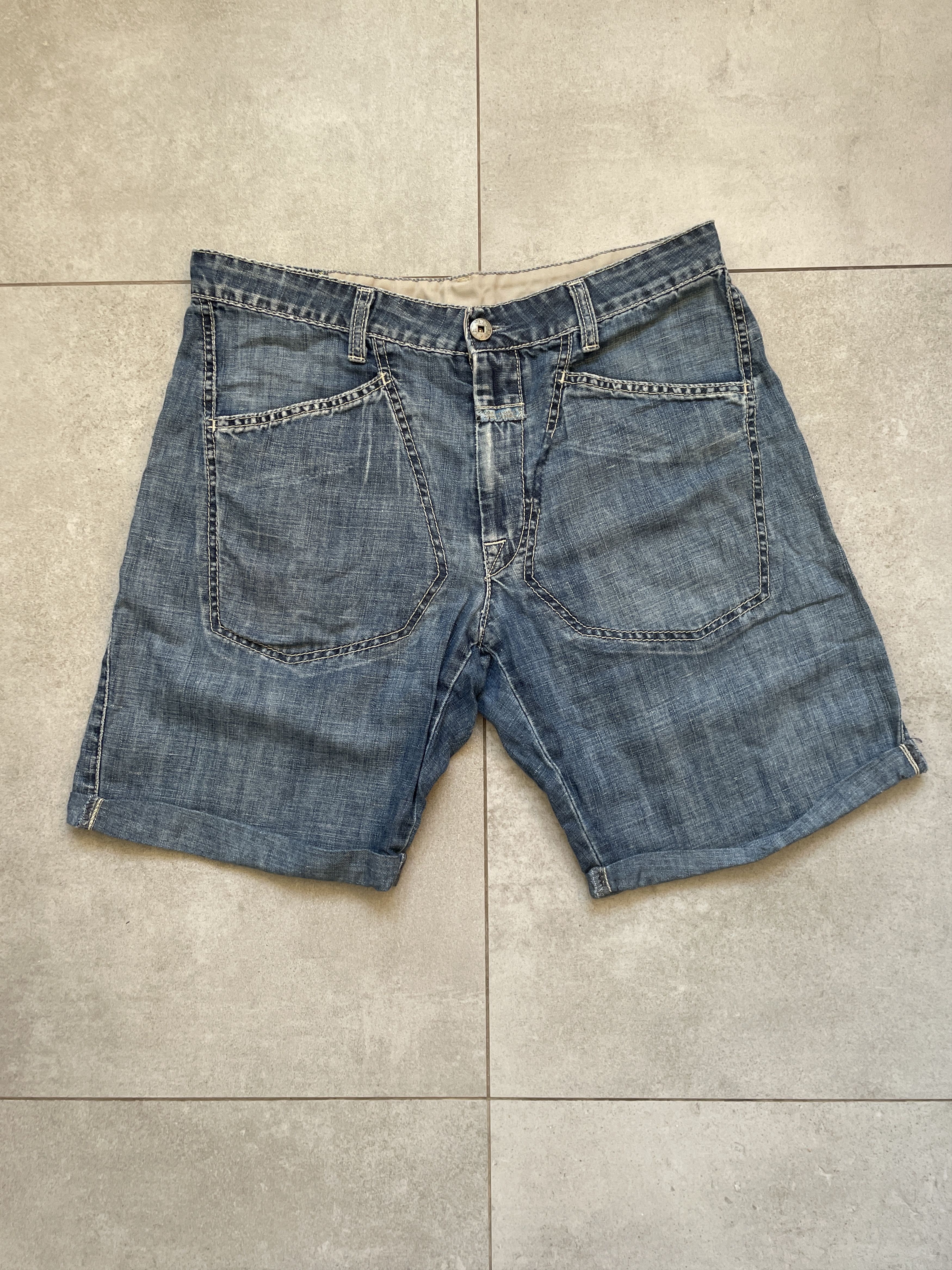 Marithe + Francois Girbaud × Vintage Y2K Marithe + Francois Girbaud JEANS SHORTS Size 27" / US 4 / IT 40 - 2 Thumbnail