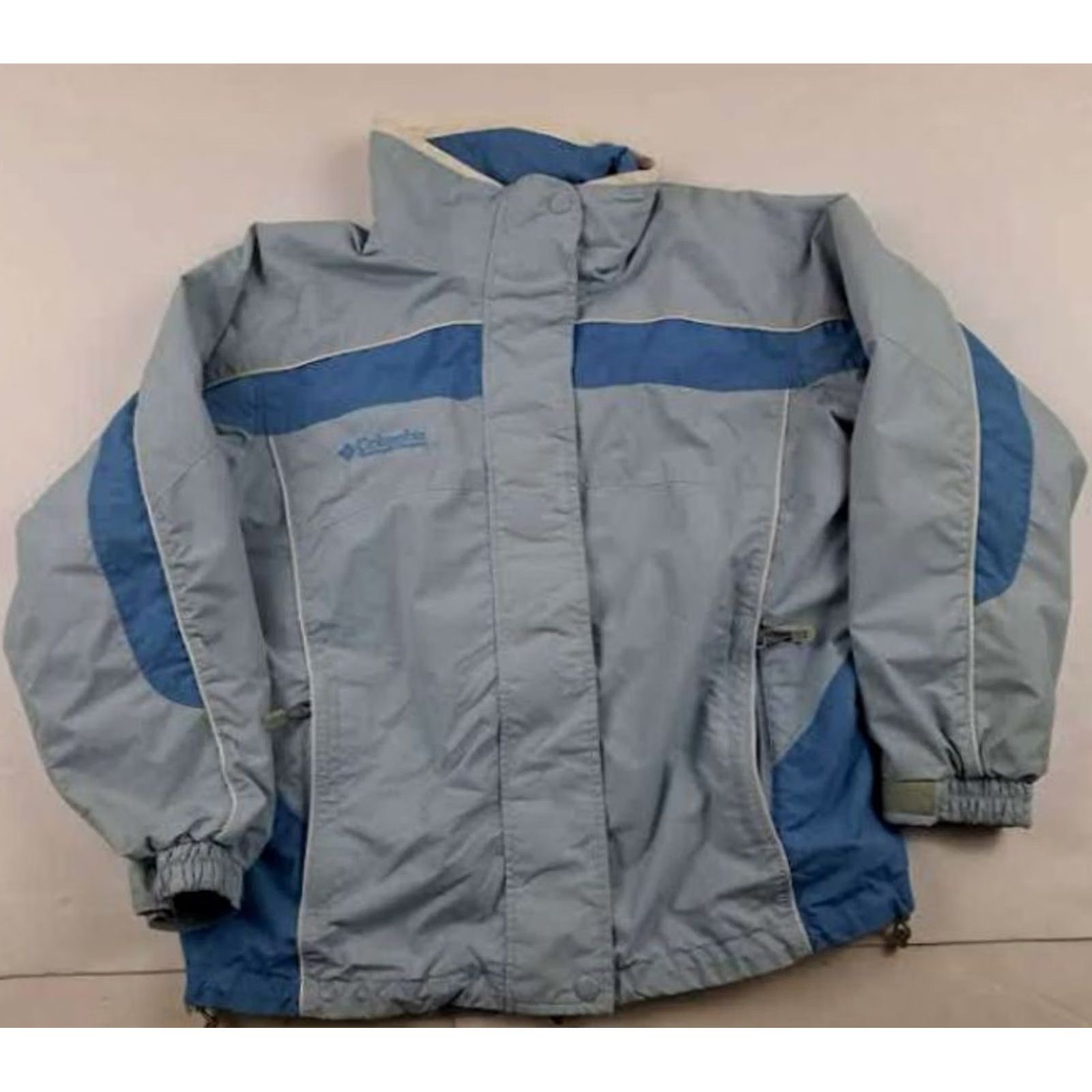Vintage Columbia Jacket Women's Ski Lightweight Zip Short Blue XS? (Size S) Size S / US 4 / IT 40 - 2 Thumbnail