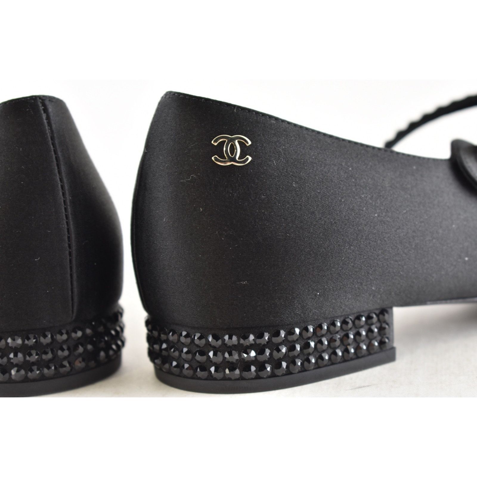 Chanel Chanel 24B Silk Crystal CC Logo Mary Jane Ballet Flat 38.5 Size US 8.5 / IT 38.5 - 21 Thumbnail