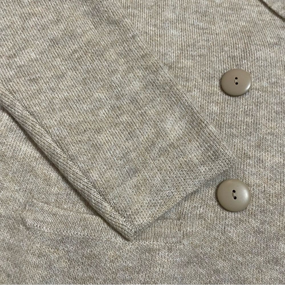 Elie Tahari NWT New TAHARI Beige Wool Blend Knit Cardigan Coat Size 1X Size XL / US 12-14 / IT 48-50 - 5 Thumbnail