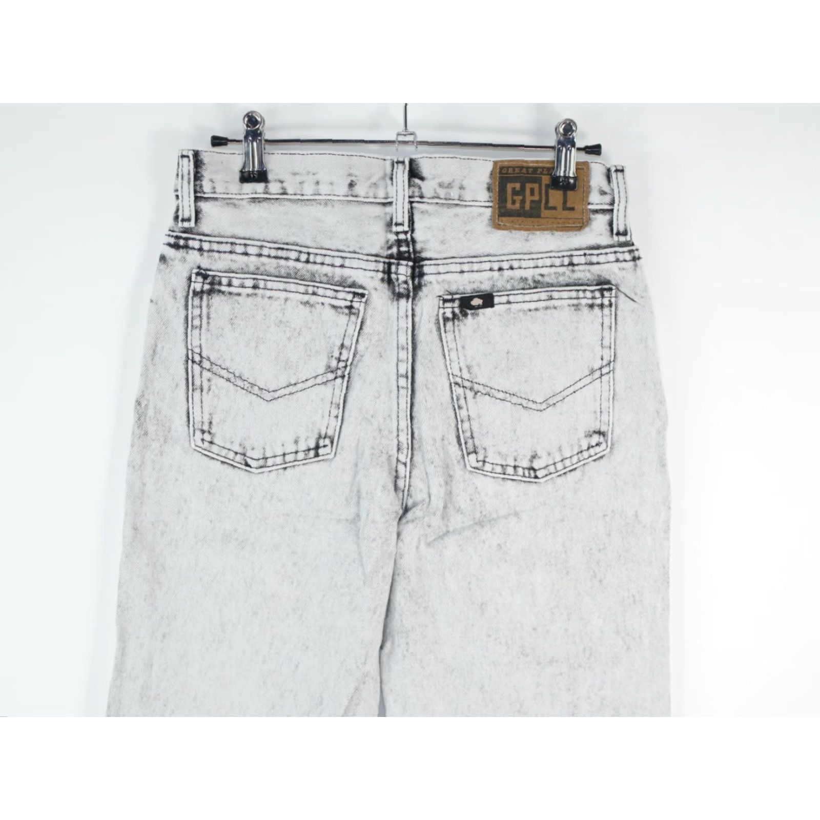Greats VINTAGE Great Plains Jeans Women 14 Gray Denim 28x31 High Rise Straight 5-Pocket 1980s Womens Size 28" / US 6 / IT 42 - 6 Thumbnail