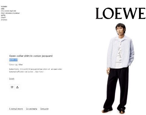 Loewe Loewe White Checkered Plaid Long Sleeve Casual Formal Shirt Size US M / EU 48-50 / 2 - 13 Thumbnail