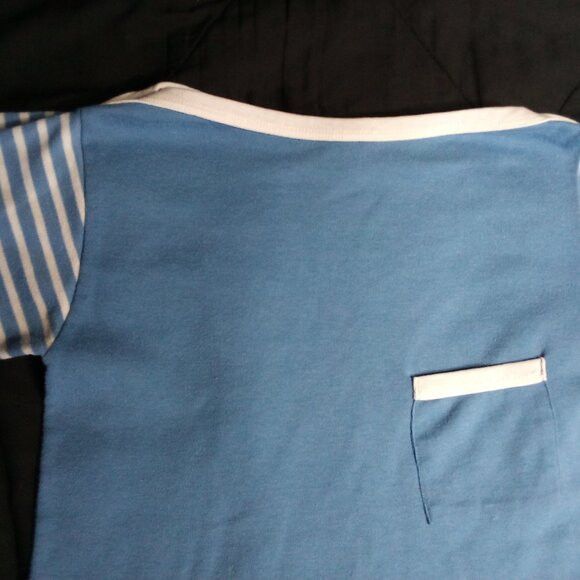 Other Vintage 60s Toss Up Striped Sleeve Pocket T-Shirt Size M / US 6-8 / IT 42-44 - 4 Thumbnail
