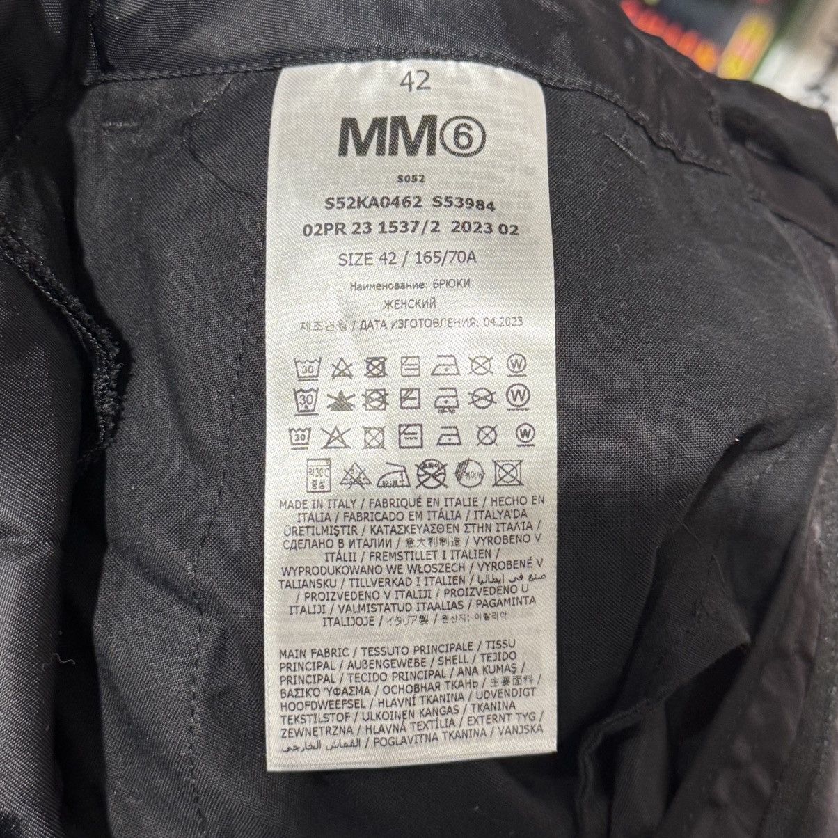 MM6 MM6 Maison Margiela Women's Black Trousers Size US 42 / EU 58 - 5 Thumbnail