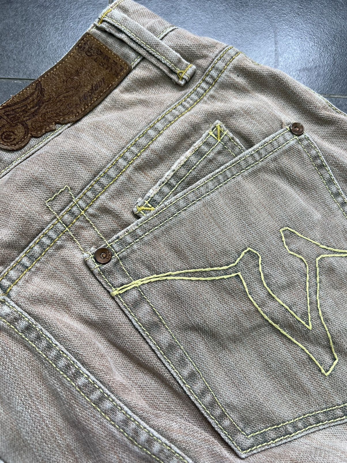 Vintage × Von Dutch Crazy Vintage Y2K Von Dutch Cargo Pants Skater Opium Size US 31 - 4 Thumbnail