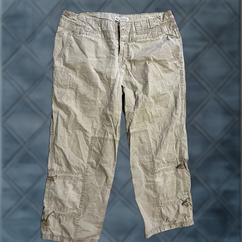 Vintage Columbia Pants Womens 10 Capri Brown Pockets Casual Outdoors Hiking Shirt? Size 32" / US 10 / IT 46 - 1 Thumbnail