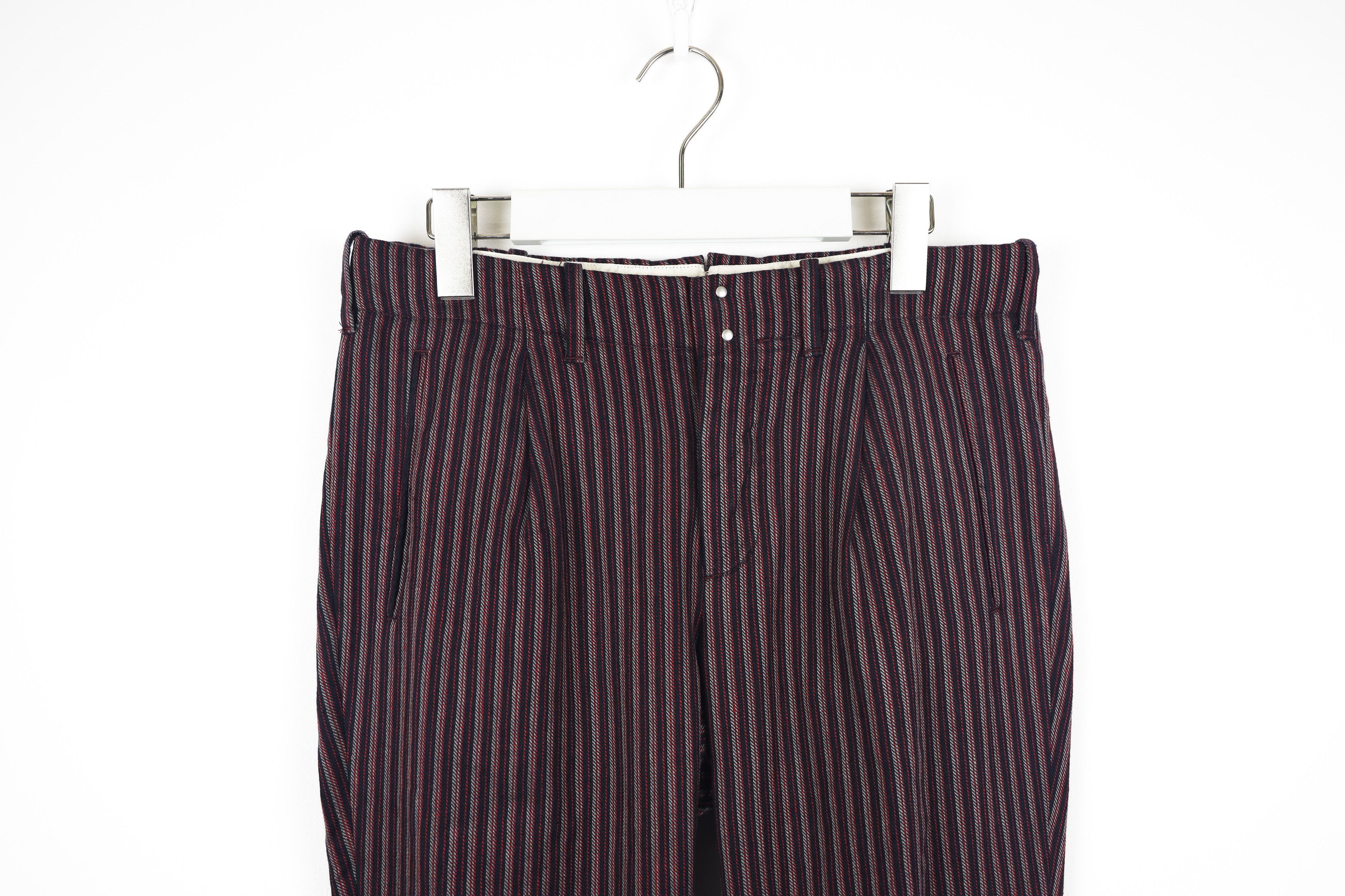 Incotex × Slowear Incotext Slowear Japan Cotton Linen Striped Pants Trousers Size US 29 - 2 Thumbnail