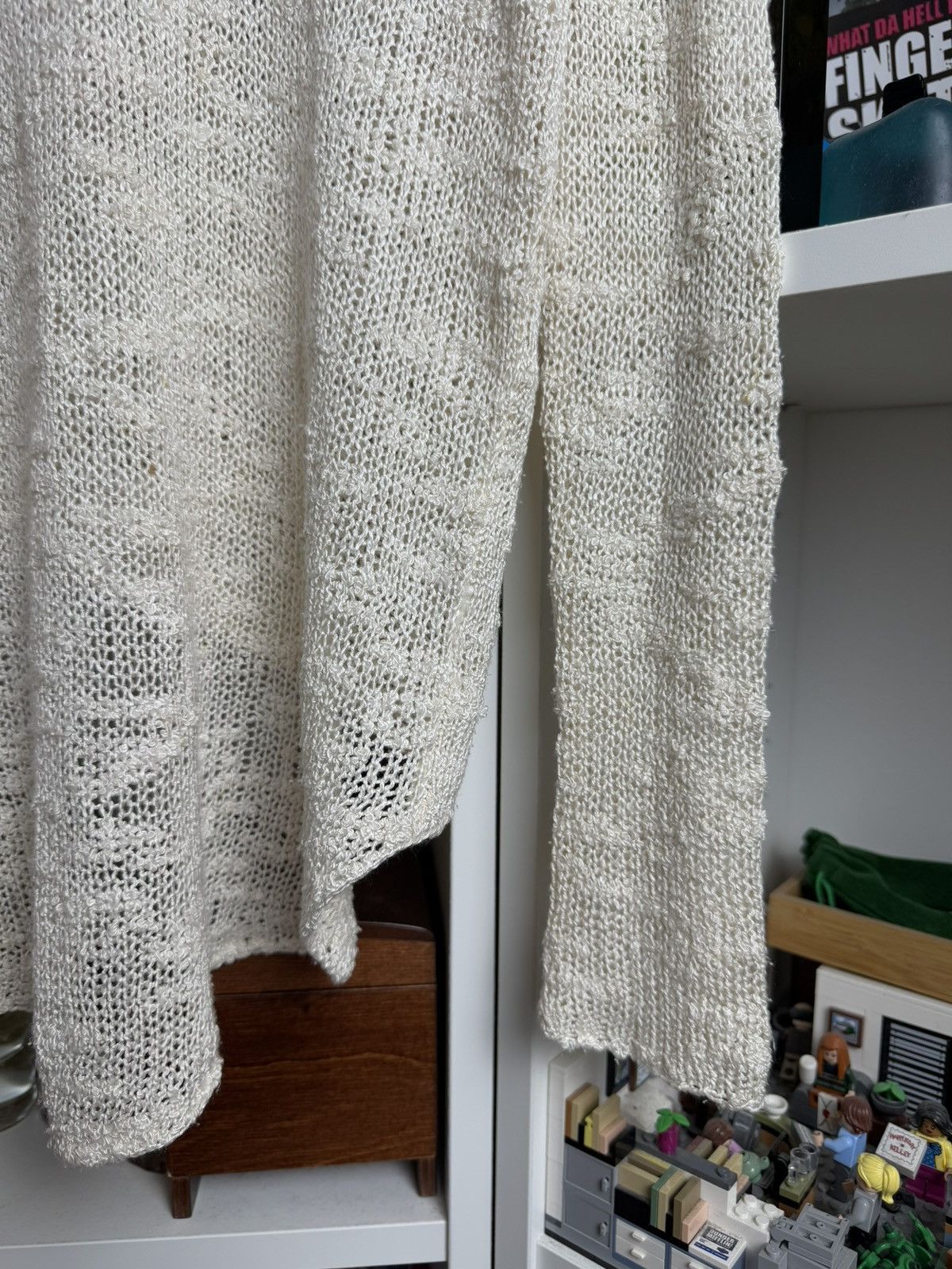 Designer × Helmut Lang Helmut lang asymmetrical crochet silk sweater S archive opium Size S / US 4 / IT 40 - 4 Thumbnail