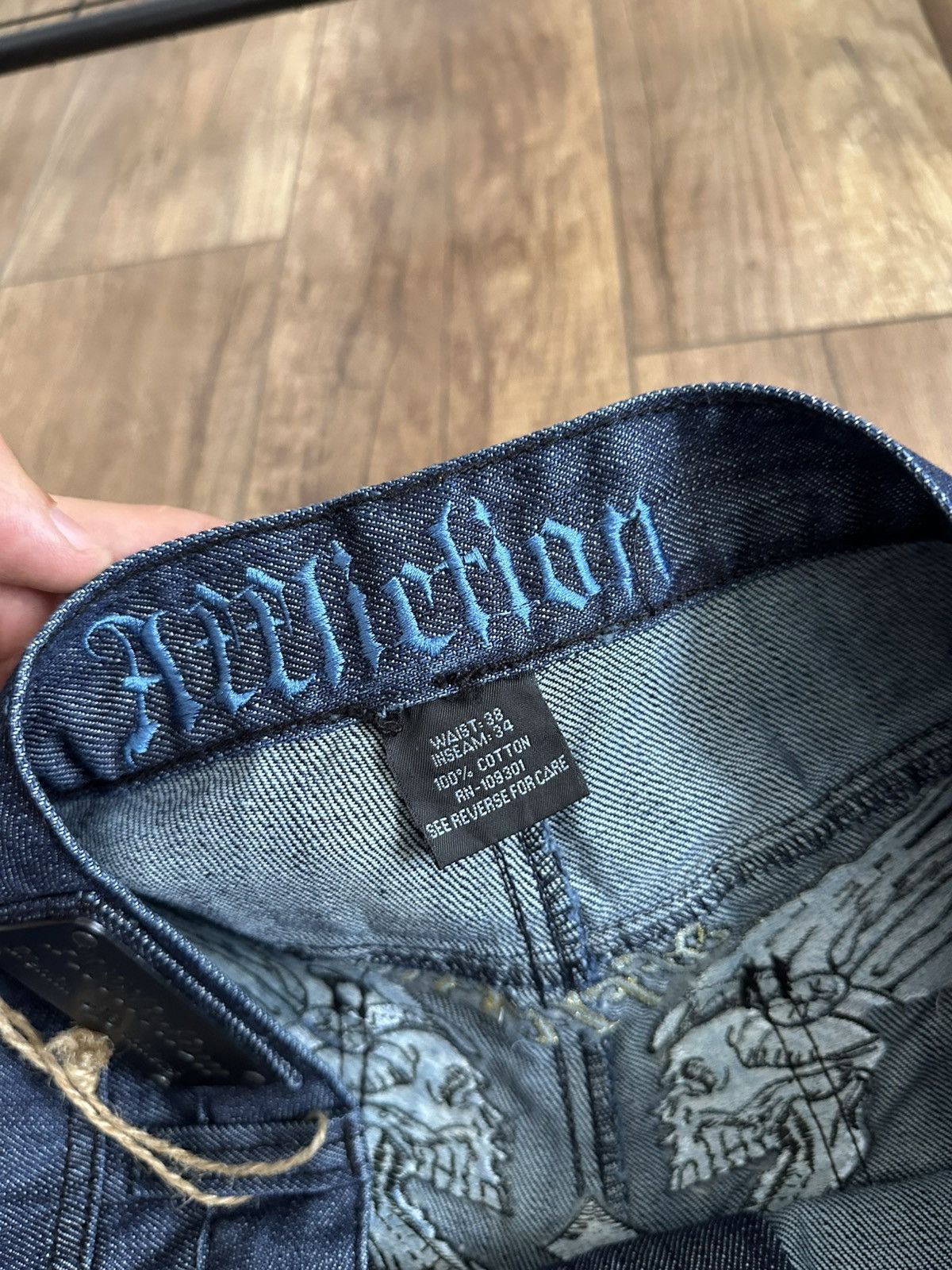 Affliction Affliction NEW Vintage Y2K Jeans Pants Embroidered Logo Size US 38 / EU 54 - 14 Thumbnail